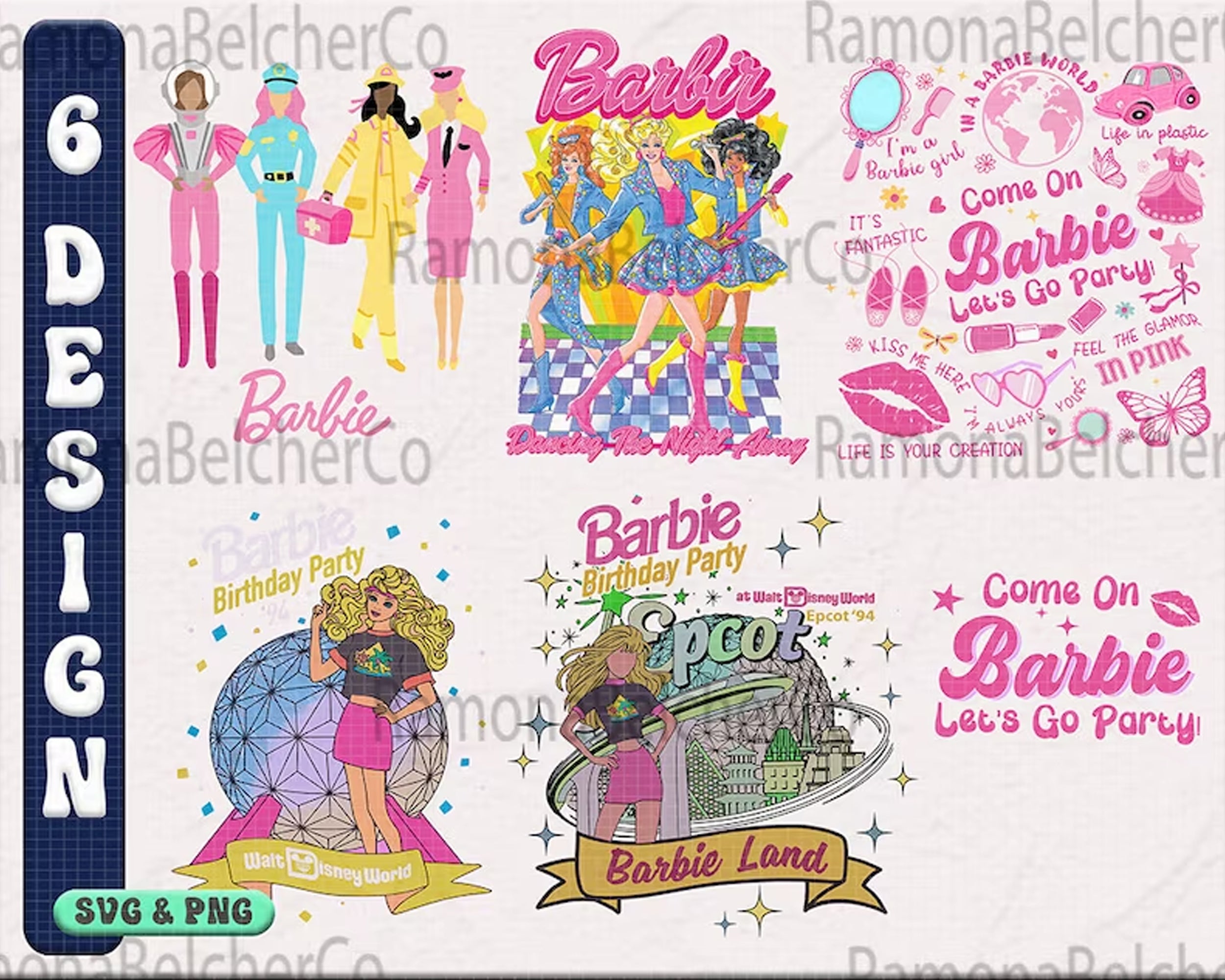Barbie Party Fabric