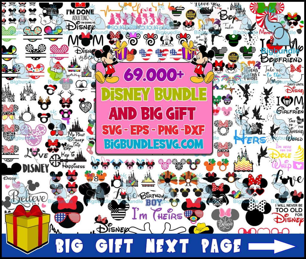 69k+ Mega bundle Disney designs, Fun Disney bundle, Disney svg bundle