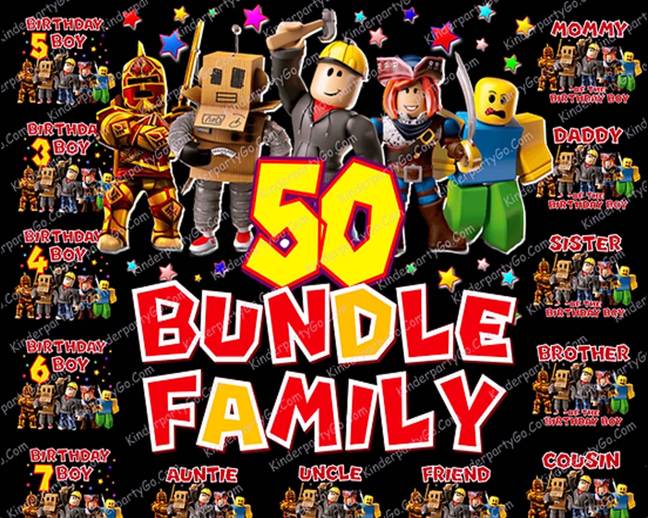 50 Roblox Bundle PNG, Roblox Bundle, Bundle family Digital clipart dow