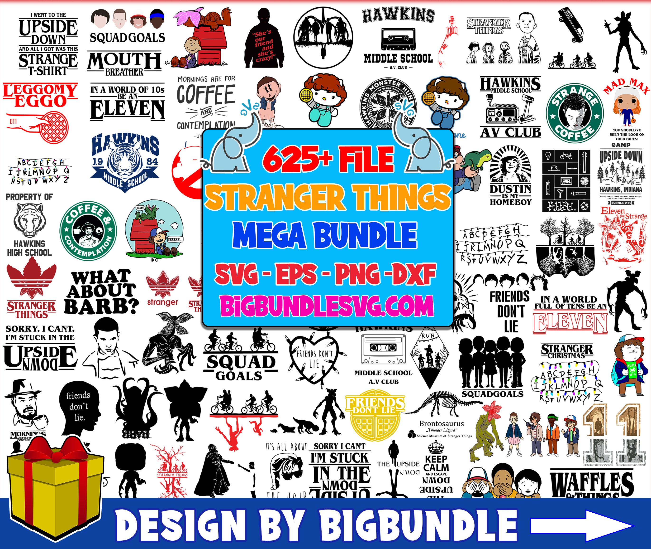 625+ Stranger Things SVG Bundle, Hellfire Club Svg, Stranger Things PN