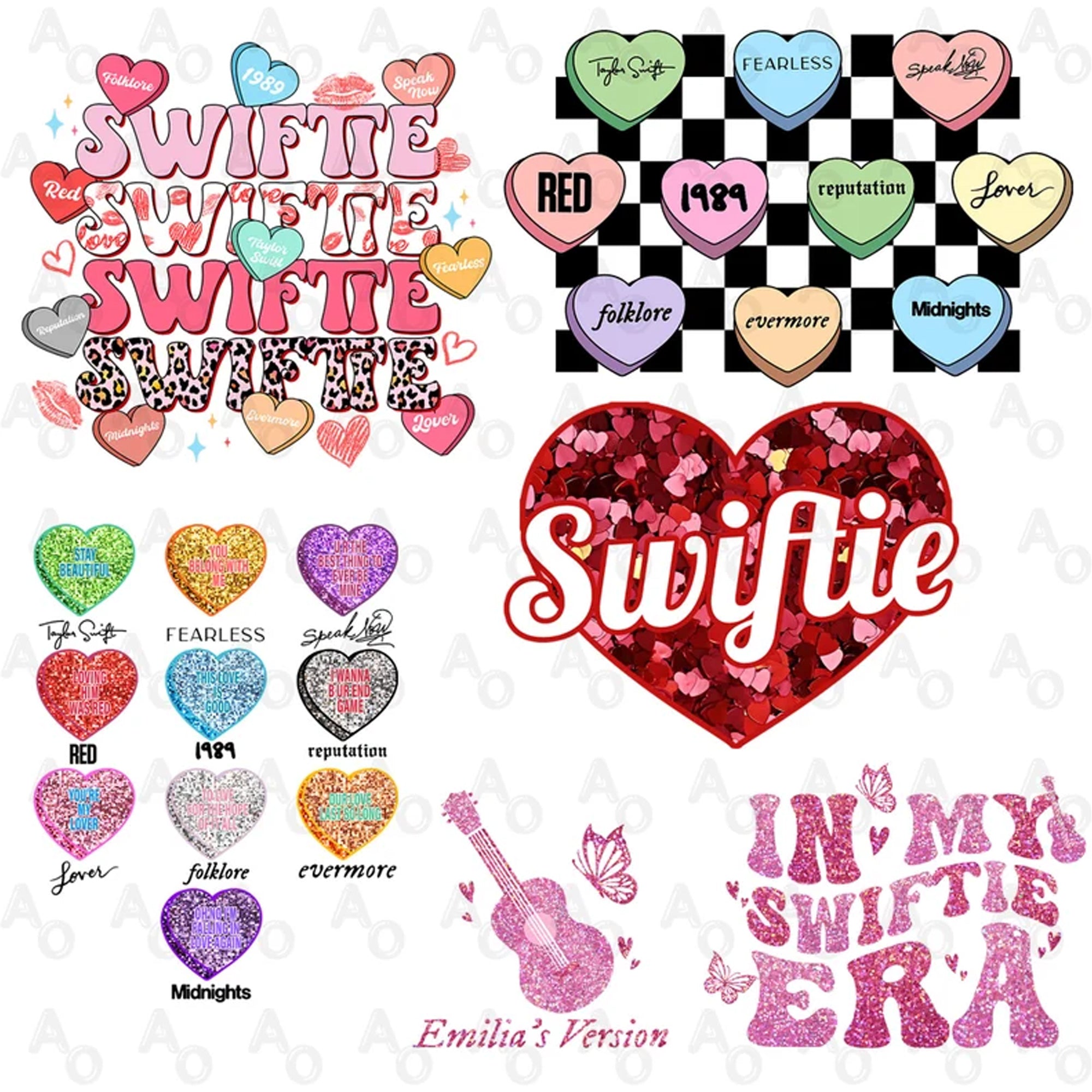 Valentine Swiftie Png Bundle