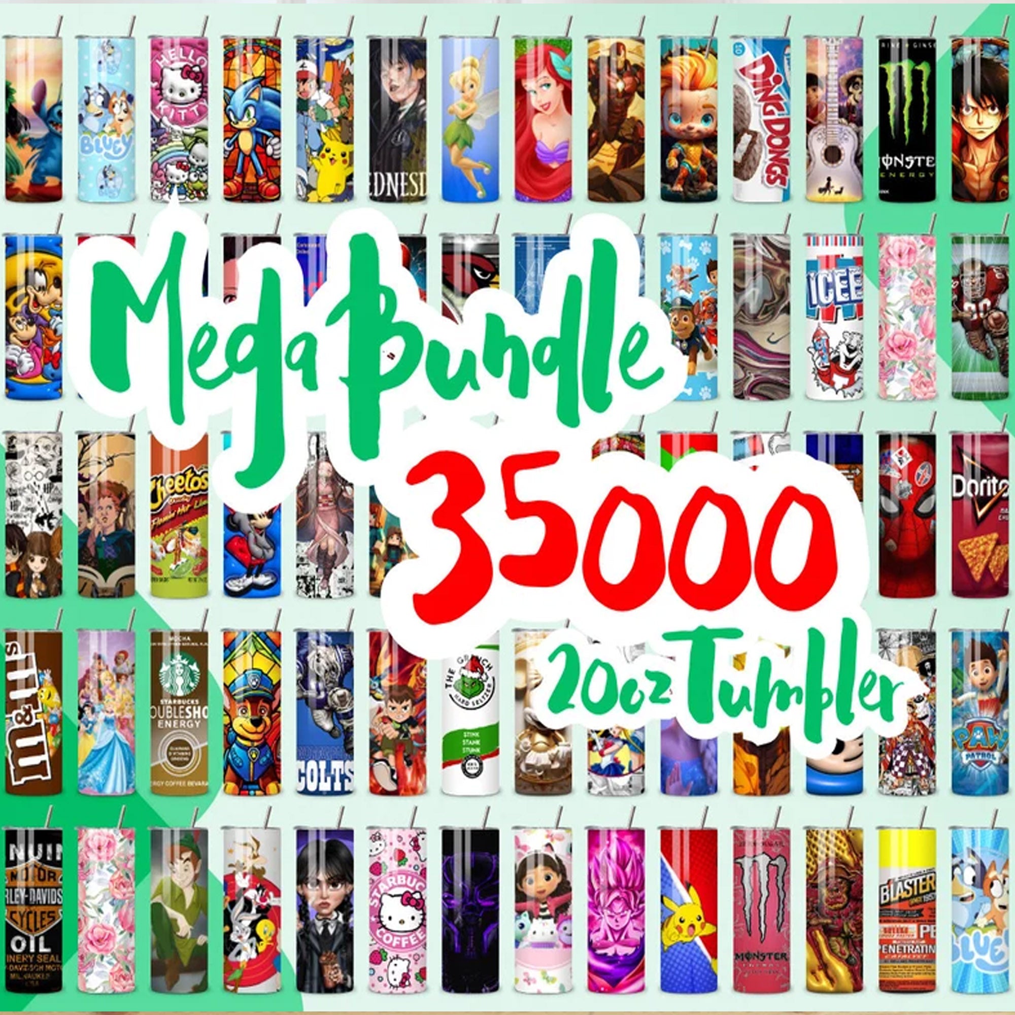 35000+ Best Seller Tumbler Wrap Bundle 