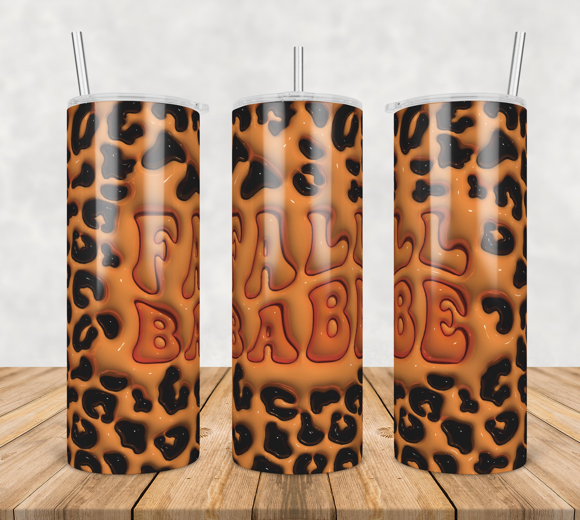3D Inflated Puff Fall Babe Sublimation 