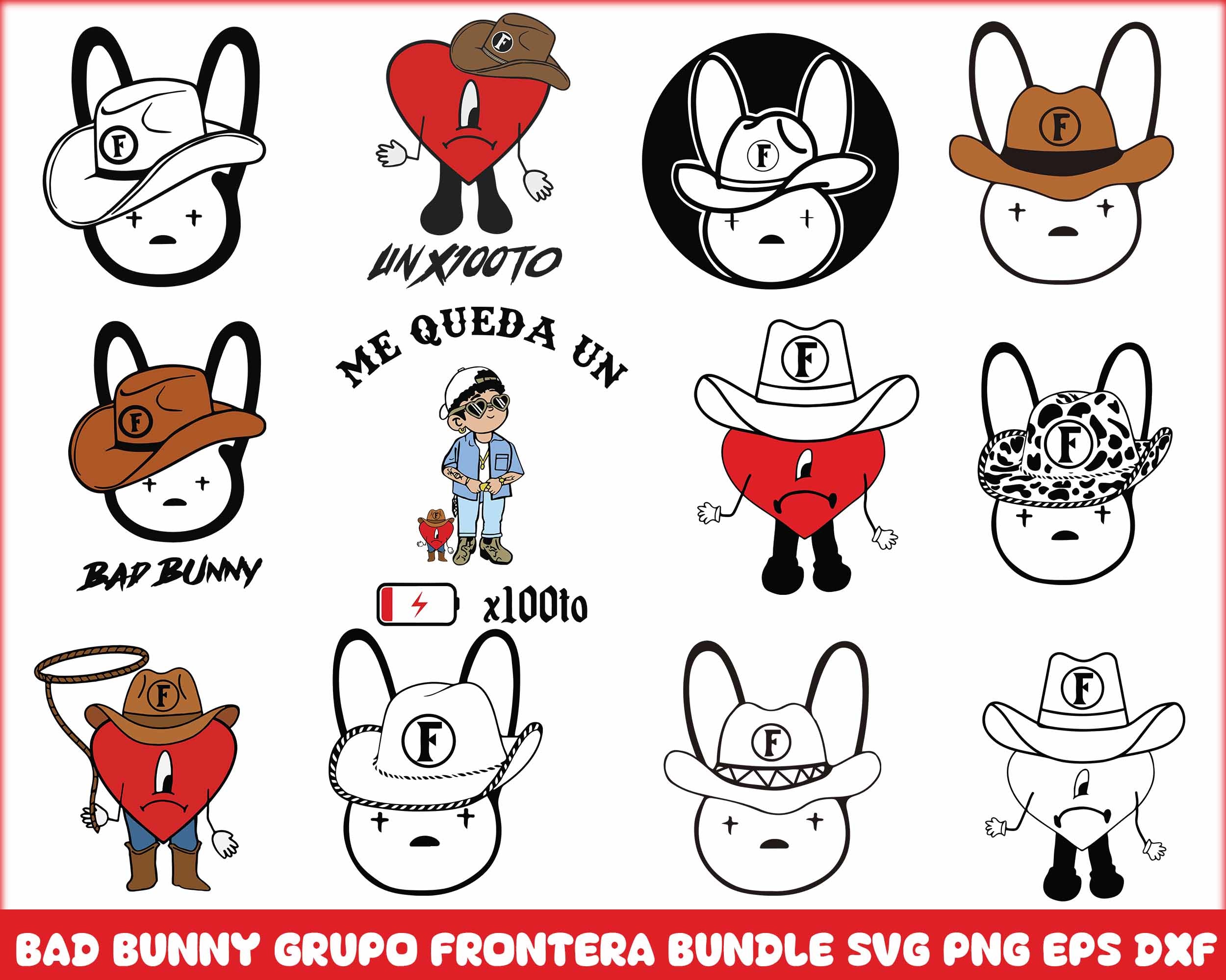 Bad Bunny Grupo Frontera svg