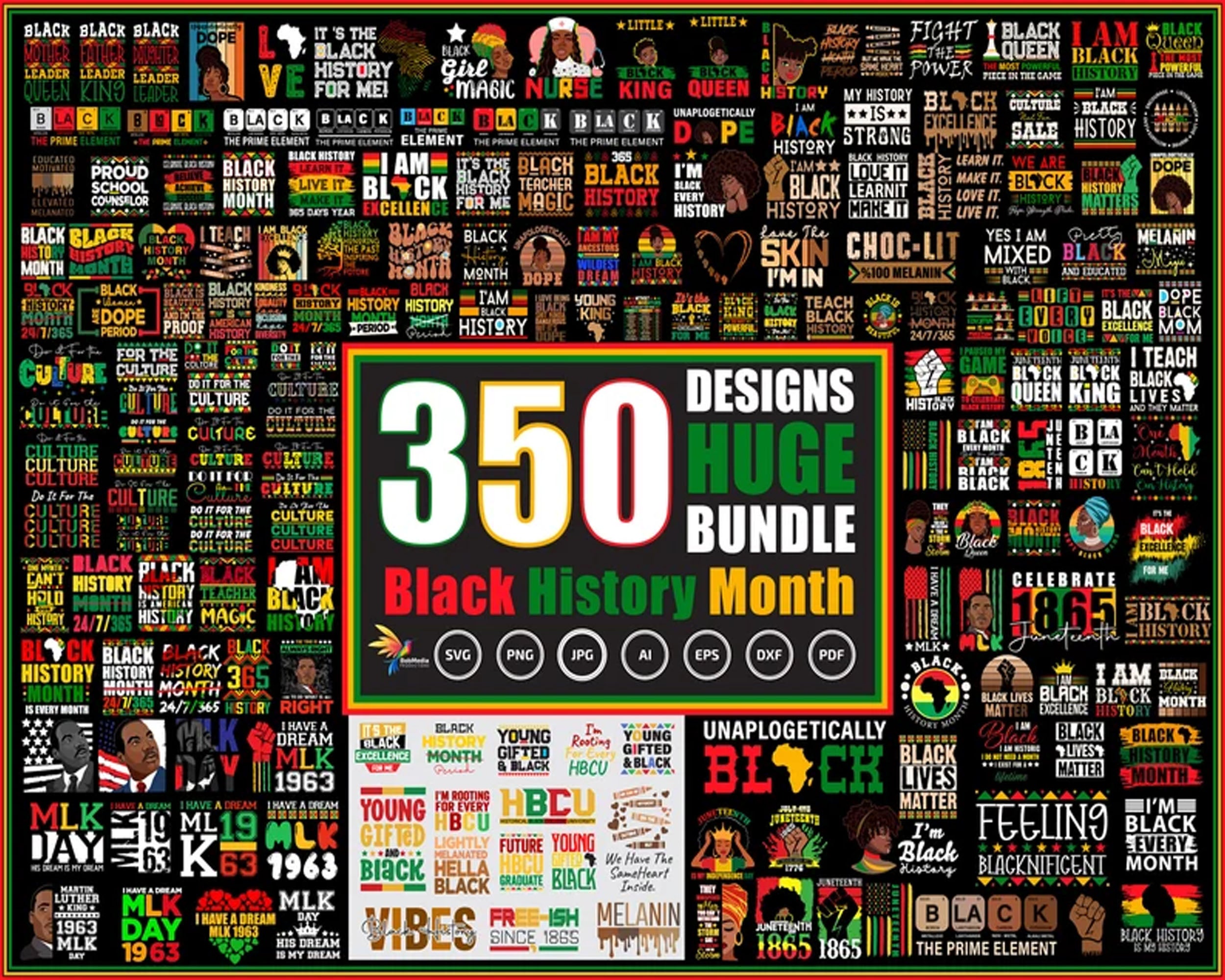 Black History Month SVG bundle