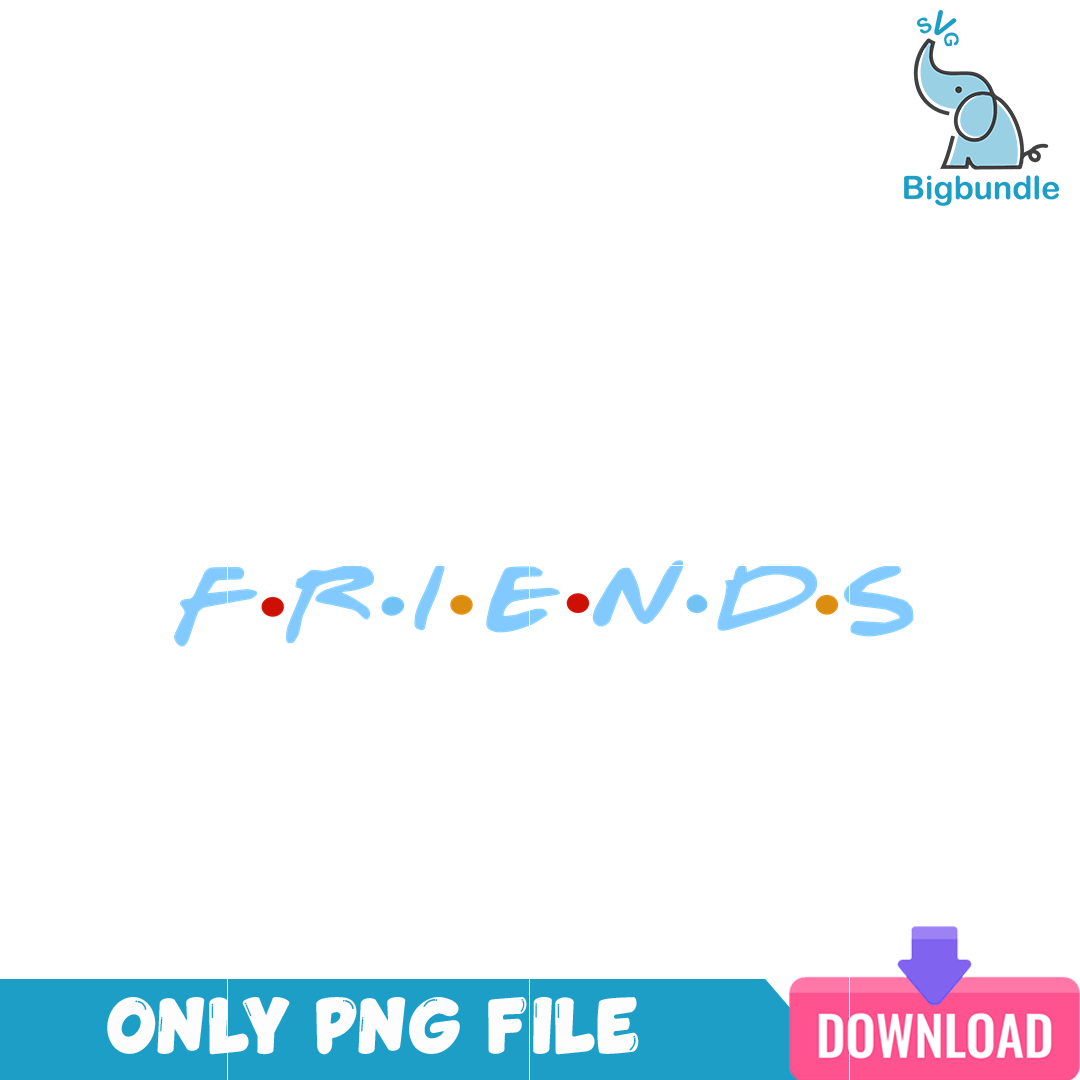 Bluey Friends Text PNG