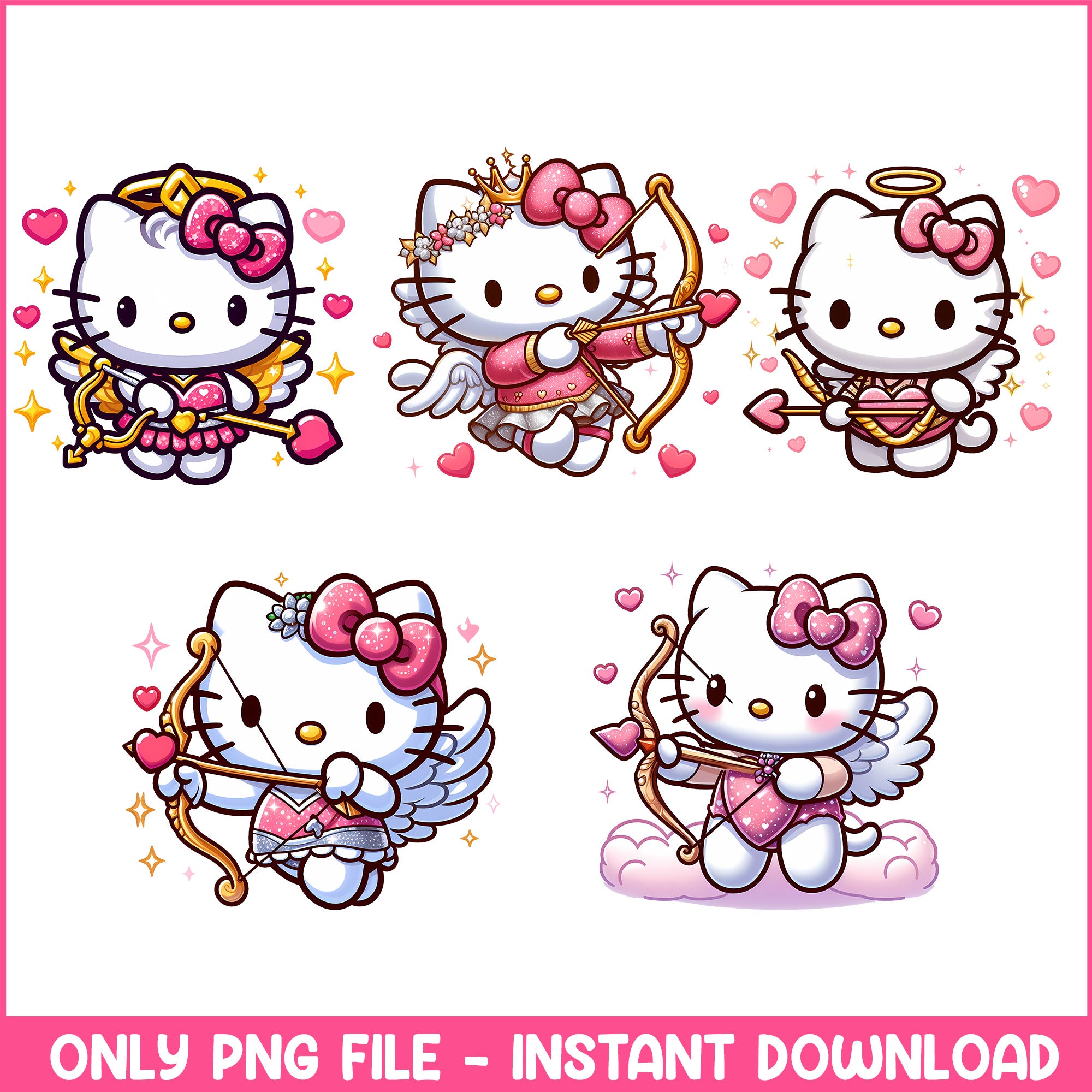 Hello Kitty Cupid png bundle