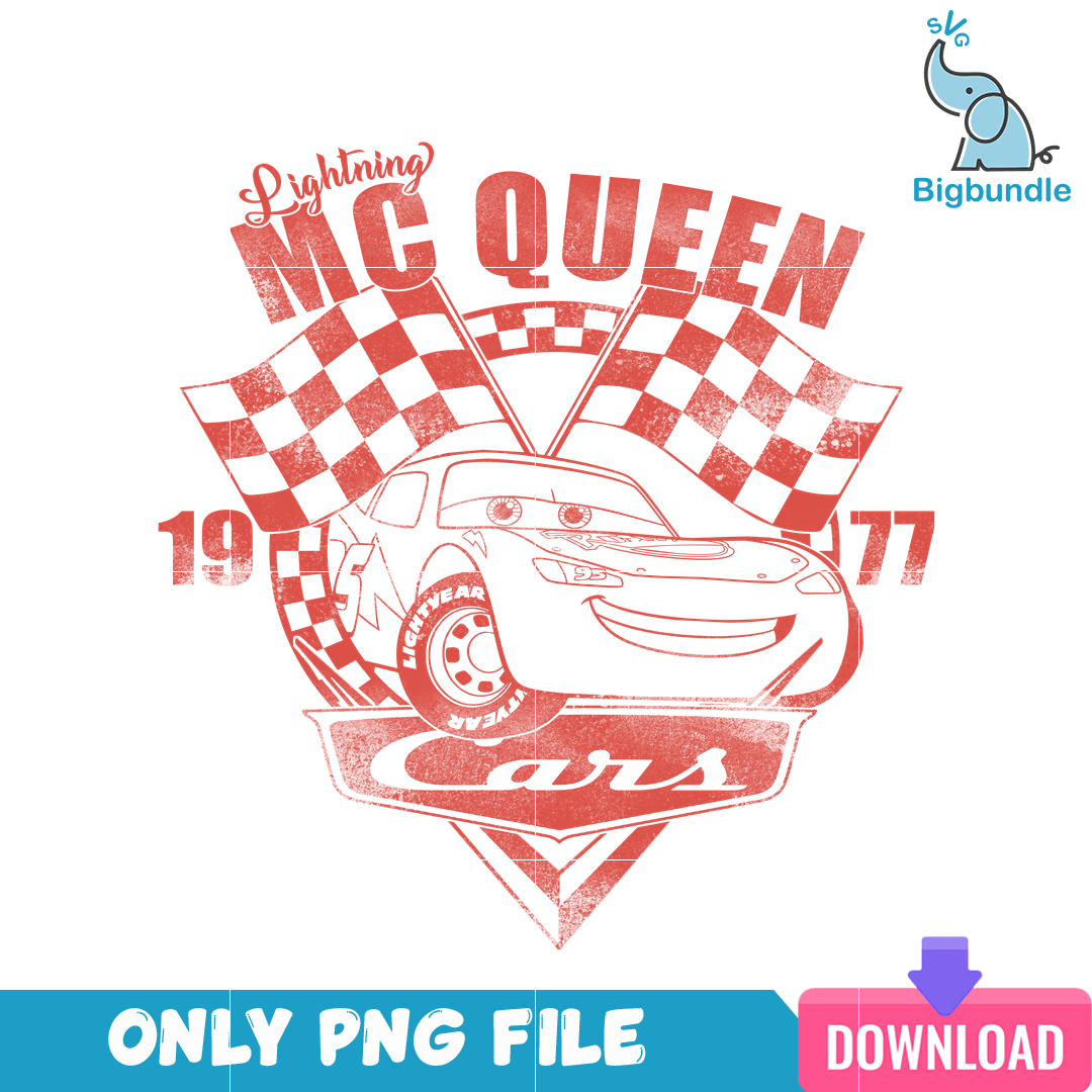 Lighting MC Queen 19 Disney Cars PNG