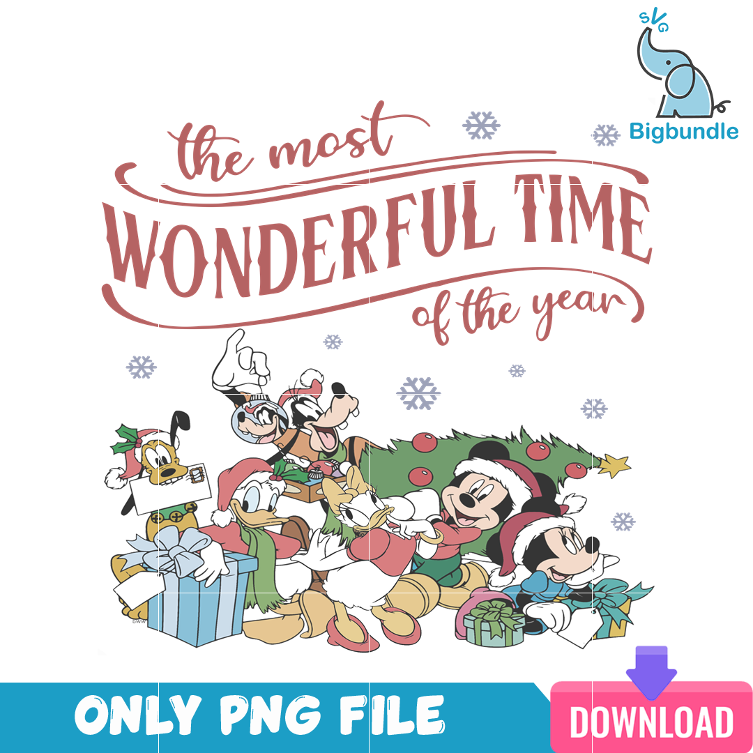 Disney Mickey The Most Wonderful Time Of The Year PNG