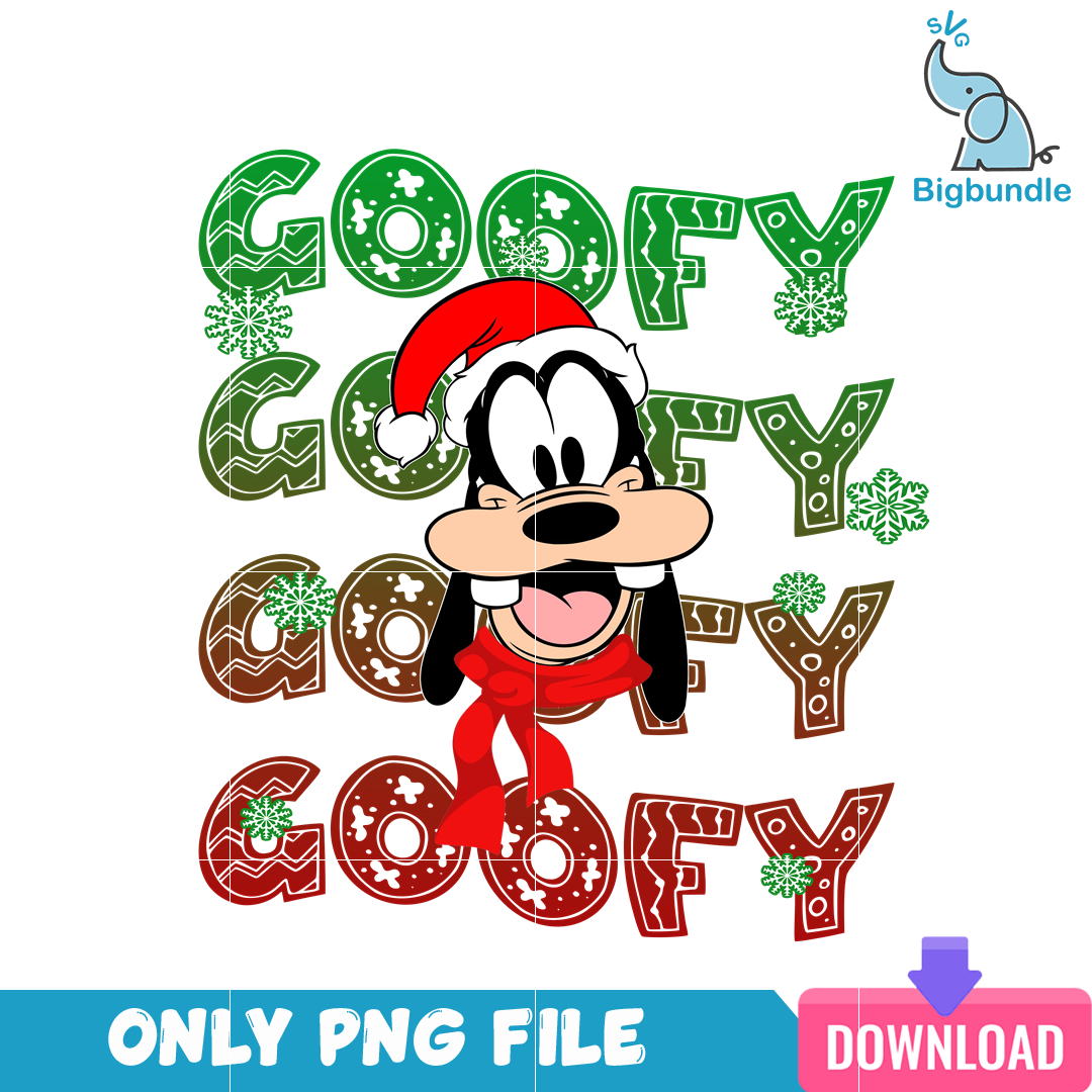 Disney Goofy Santa Claus PNG