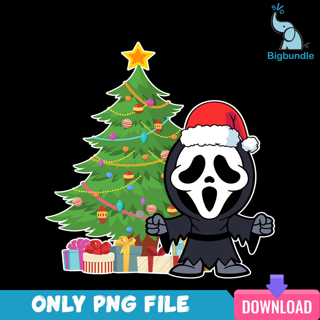 Ghostface Santa Christmas PNG