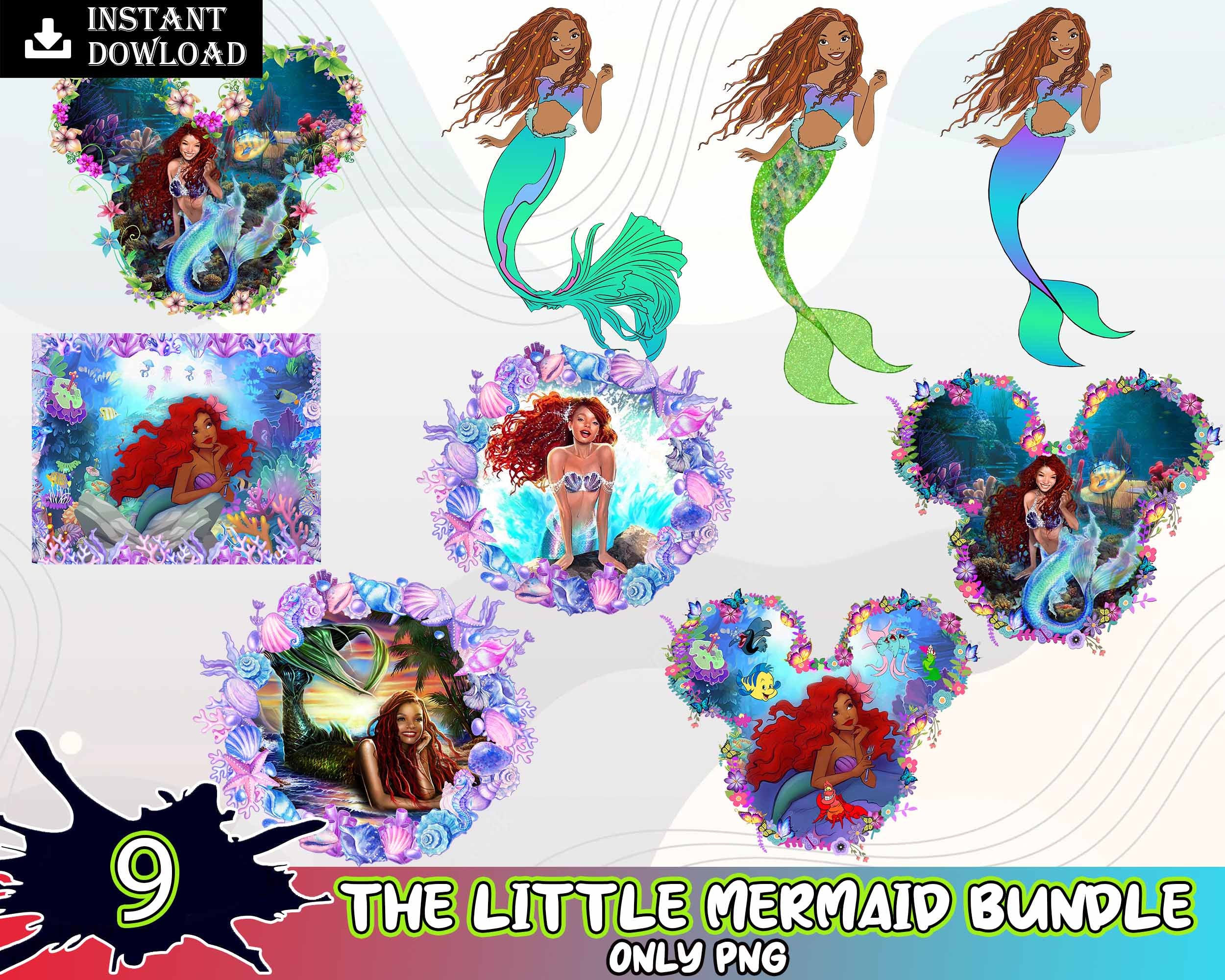 9 The Little Mermaid PNG - Digital Download
