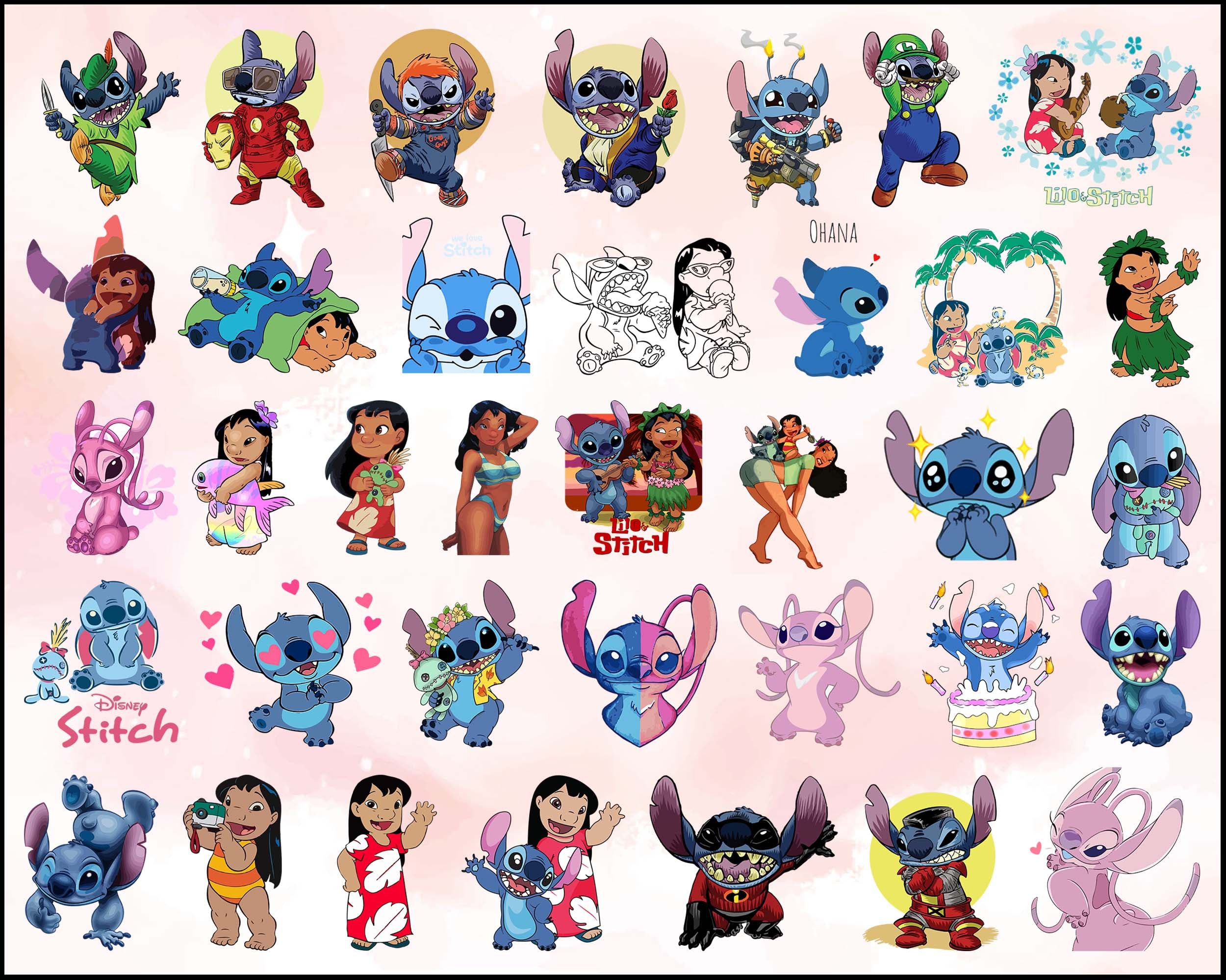 New Lilo And Stitch Bundles Svg, Disney Svg, Lilo And Stitch, Lilo Svg, Stitch Svg, Monster Svg, Little Girl Svg, Instant Download