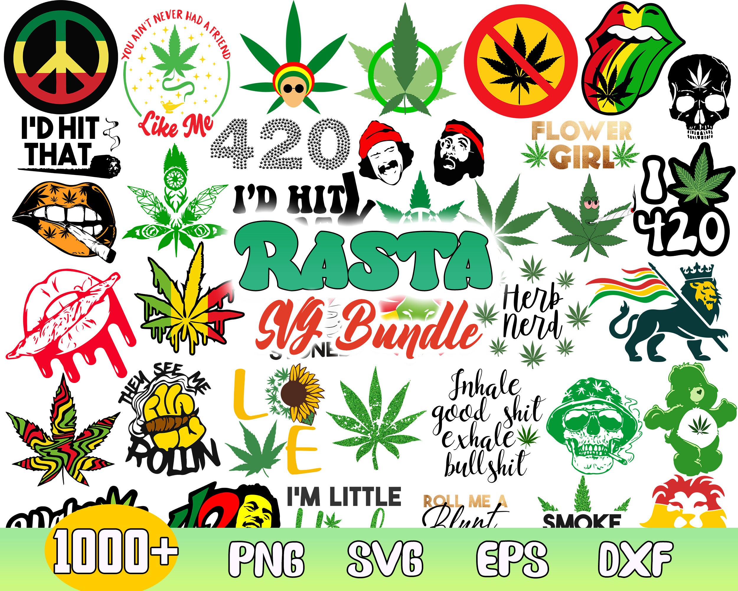 Rasta svg, Rasta, Weed svg, Weed svg bundle, Weed Leaf svg, Marijuana svg, High Svg, marijuana svg, dope svg, good vibes svg