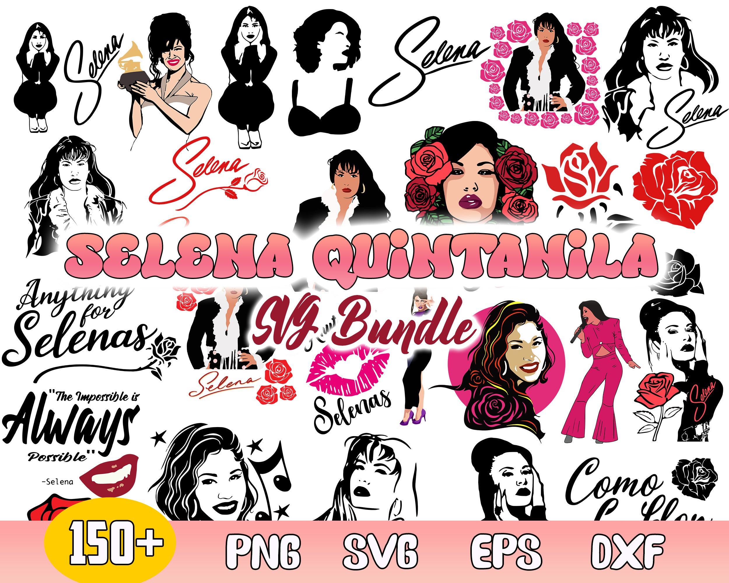 150+ Selena Quintanilla SVG Bundle, Selena bundle svg