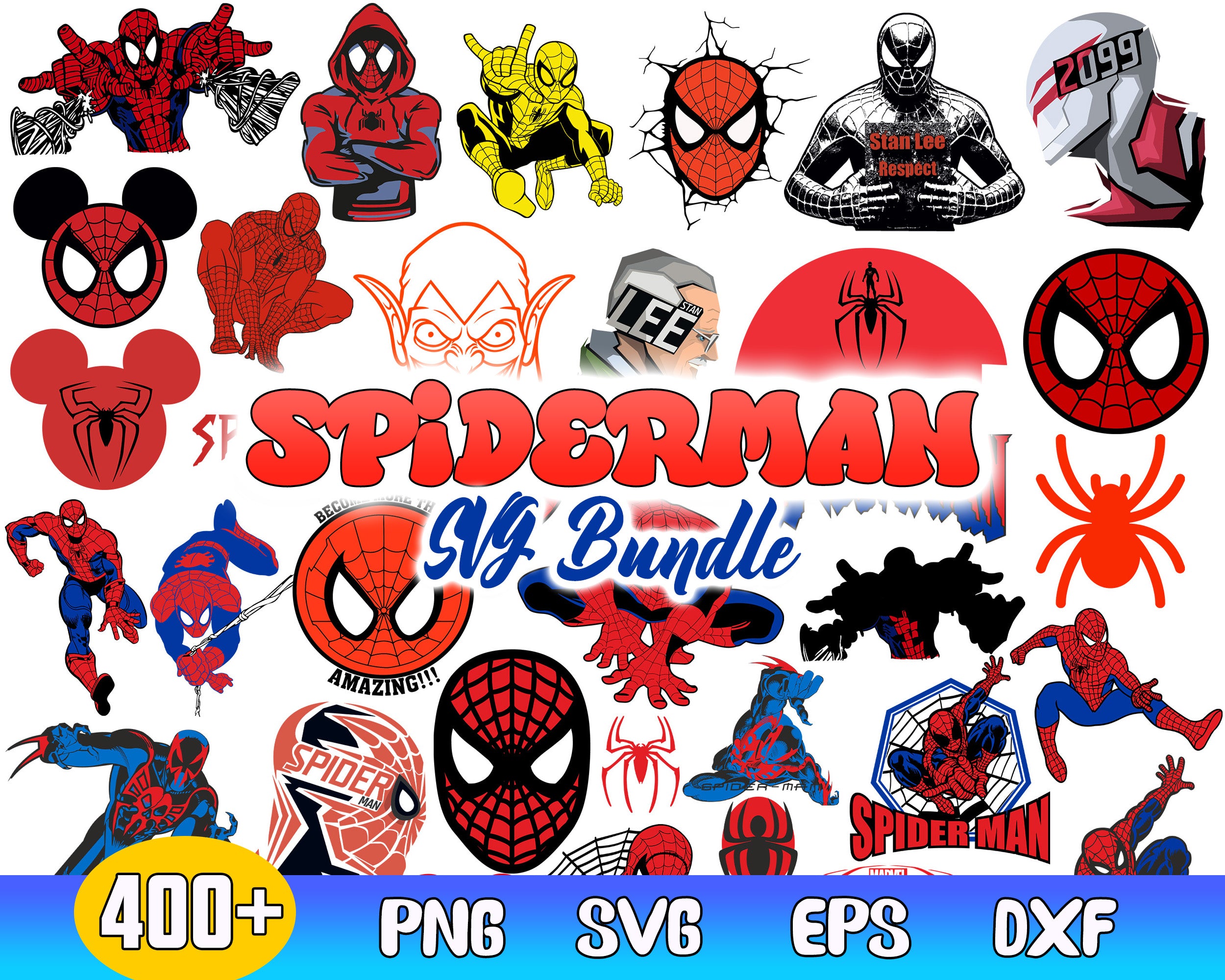 400+ SPIDERMAN SVG Bundle, Spider-Man Svg Cut Files - Digital Download