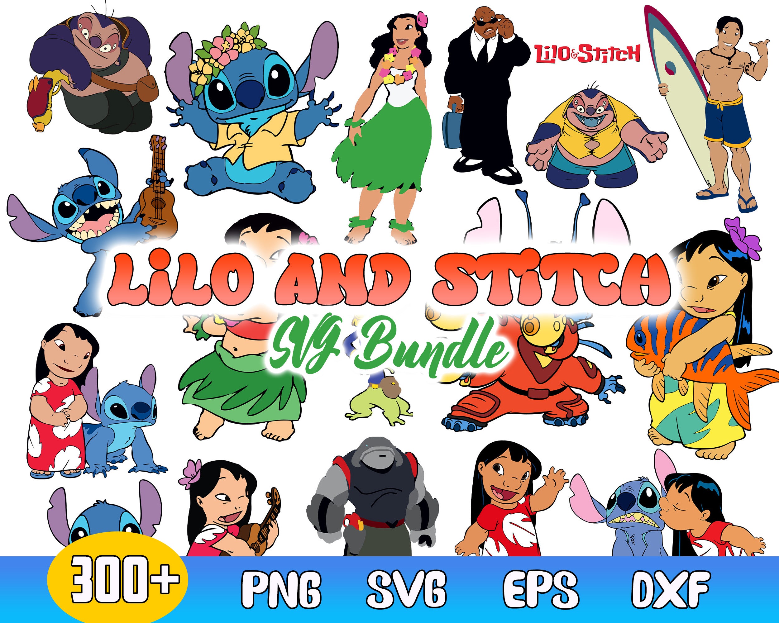 Lilo And Stitch Bundles Svg, Disney Svg, Lilo And Stitch, Lilo Svg, Stitch Svg, Monster Svg, Little Girl Svg, Friendship Svg, Cartoon Svg