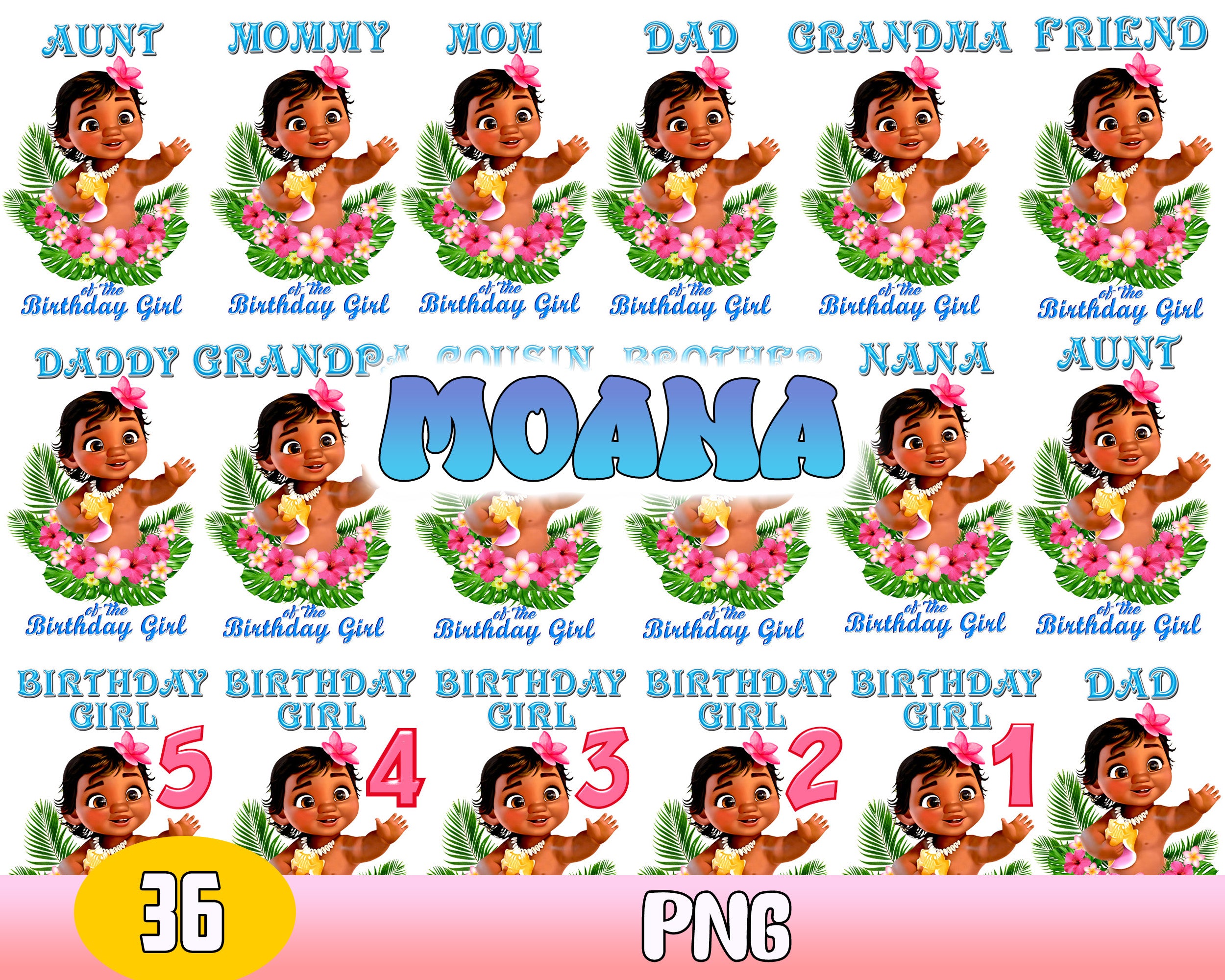 Moana png clip art, Disney Princess PNG download Baby Princess Moana digital image download for mug, tumbler, sticker or any sublimation