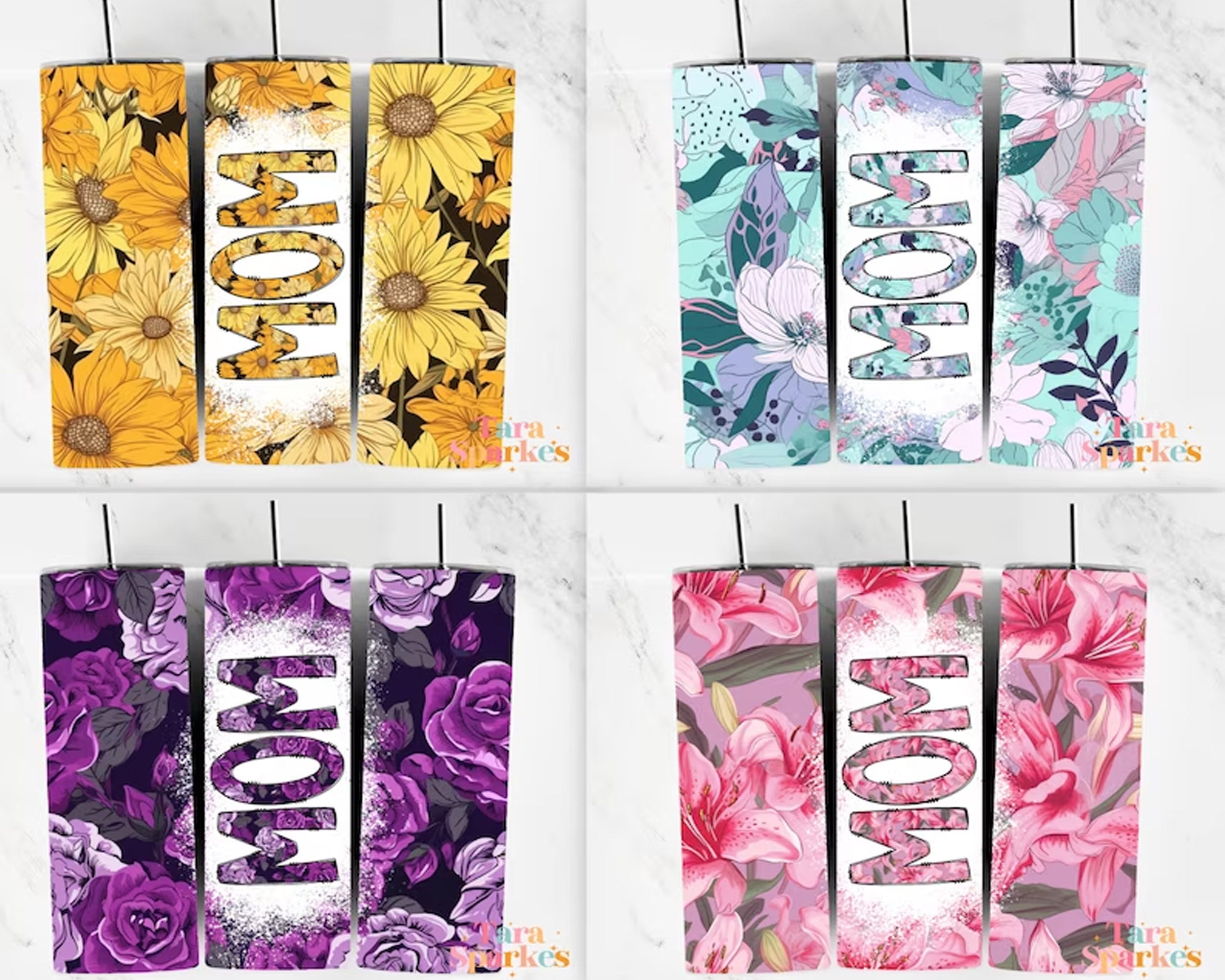 Mother's Day Tumbler Wrap bundle, Instant Download