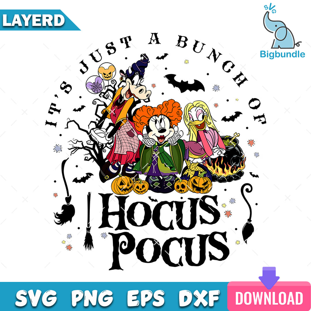 Mickey And Friends Cosplay Hocus Pocus SVG