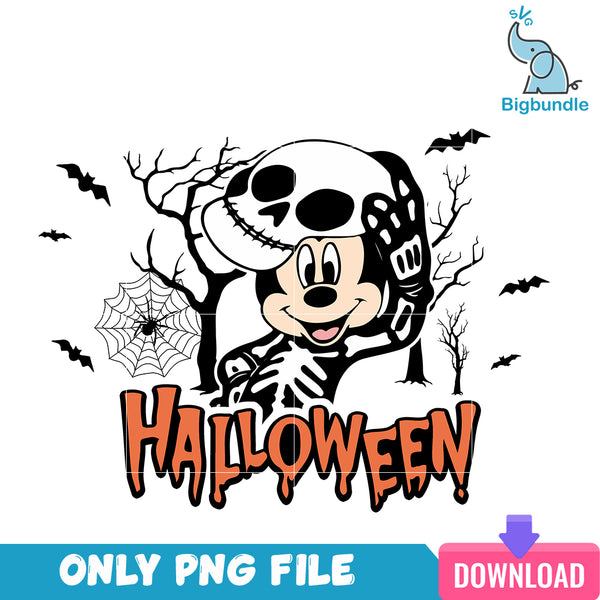 Disney 100 Year Mickey Mouse Skeleton PNG
