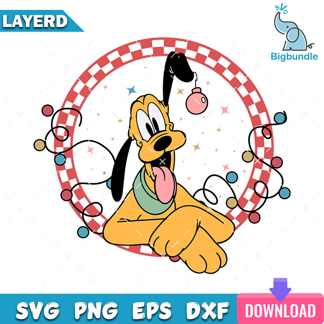 Happy Pluto Dog SVG