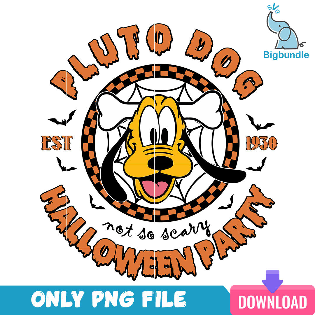 Pluto dog halloween party