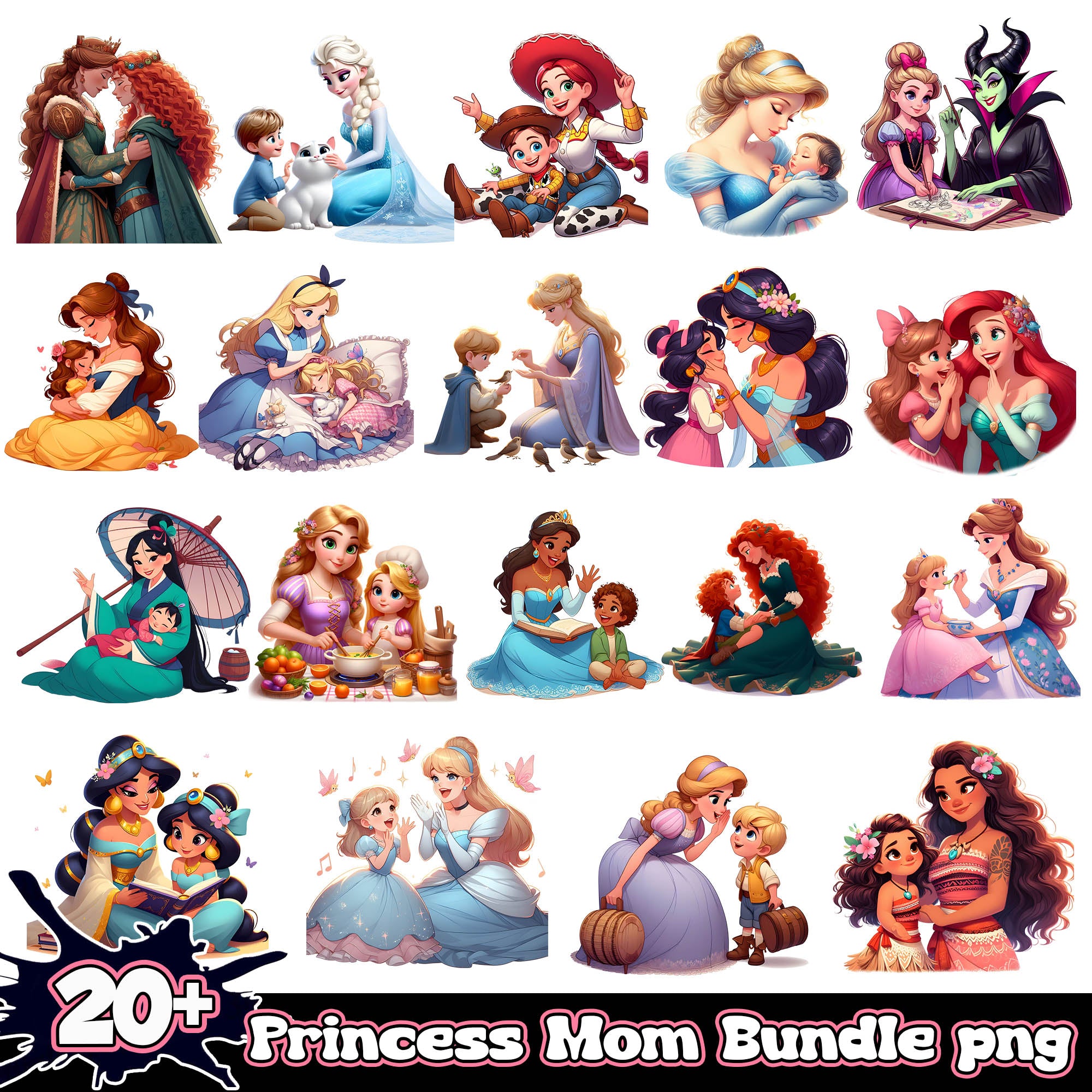 Princess Mom png bundle