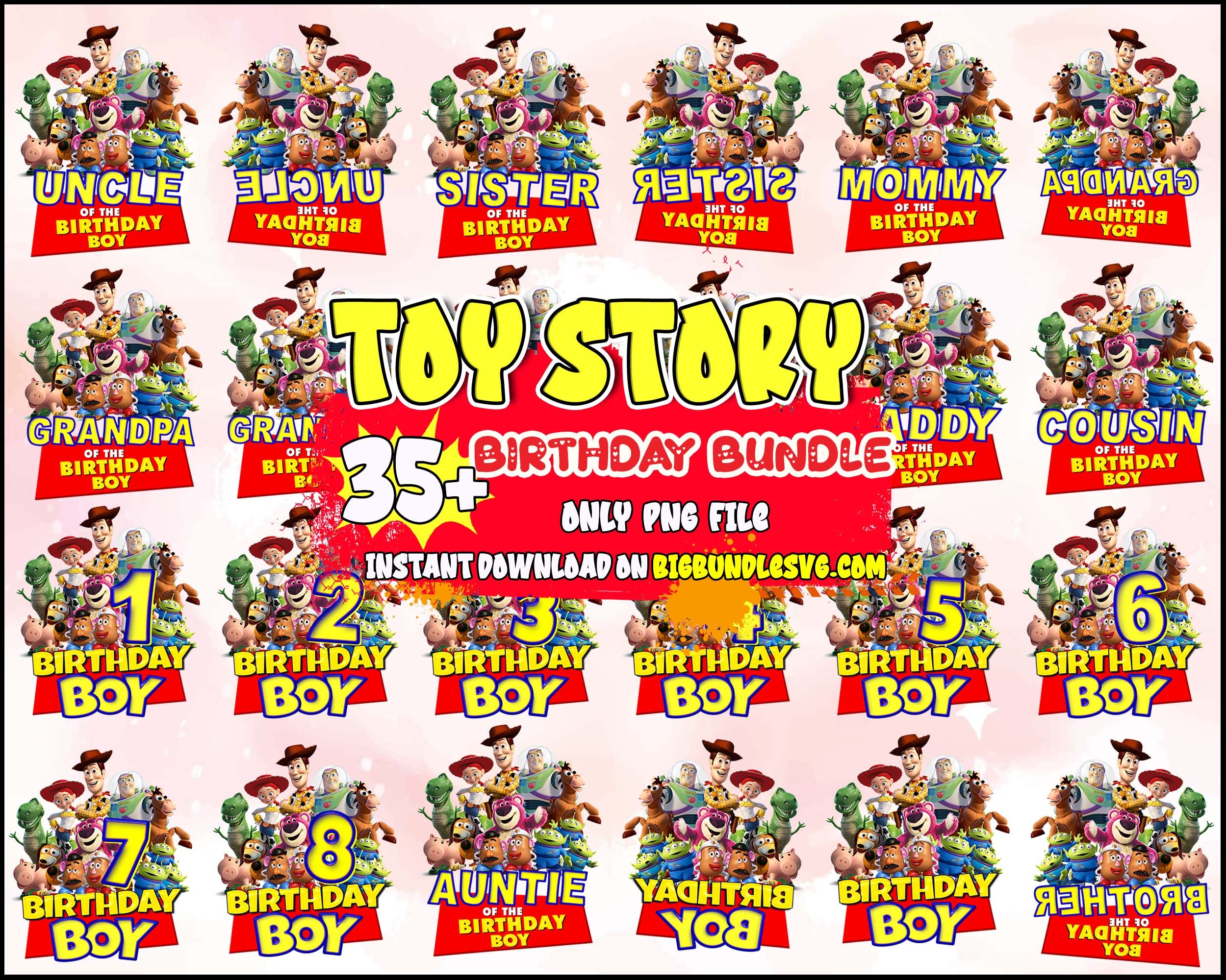Toy Story Bundle PNG, Toy Story png, Toy Story clipart, Woody png, Forky png, Toy Story cut file
