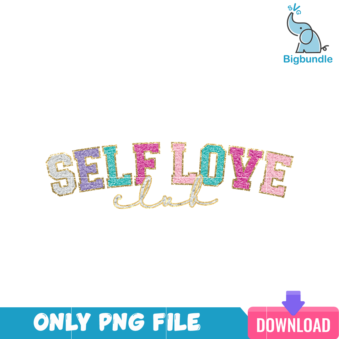 Self Love Club valentine PNG