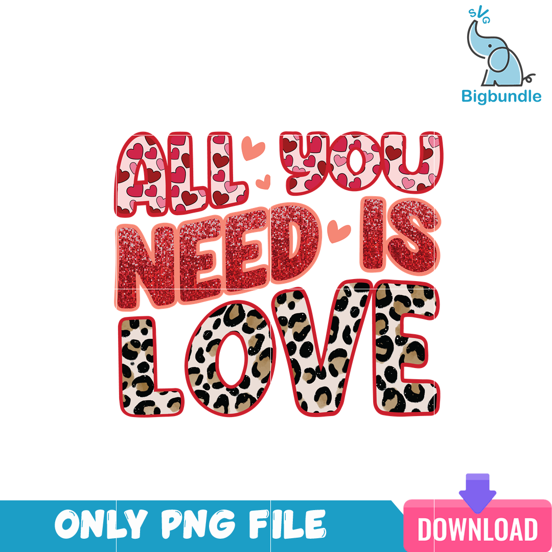All You Need Is Love valentine PNG
