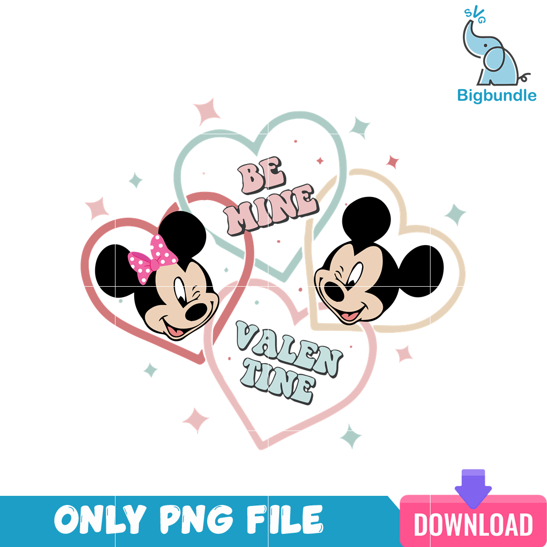 Disney Be Mine Valentine PNG