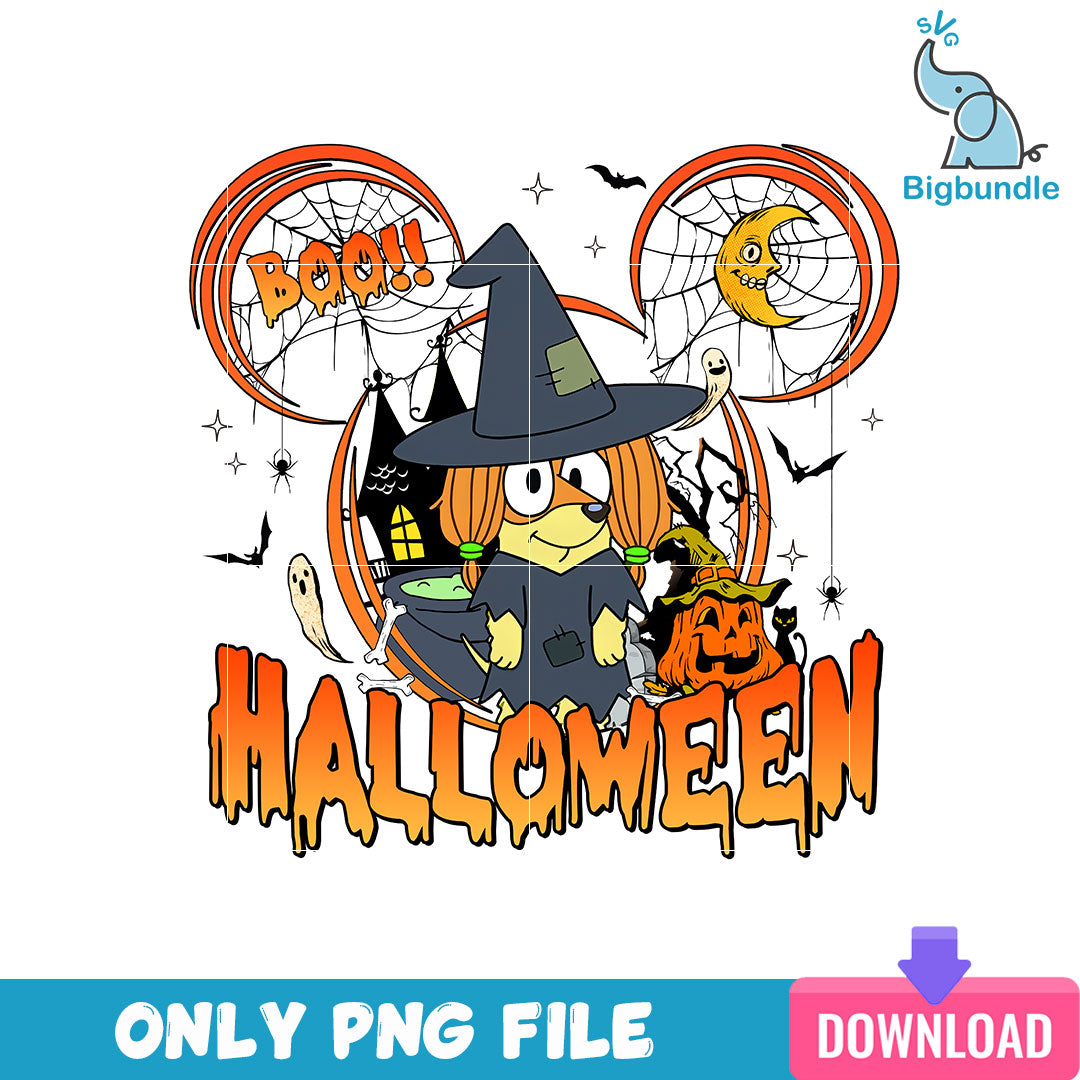 Bluey Indy Halloween Png, Bluey Family Halloween Png, SG08072306