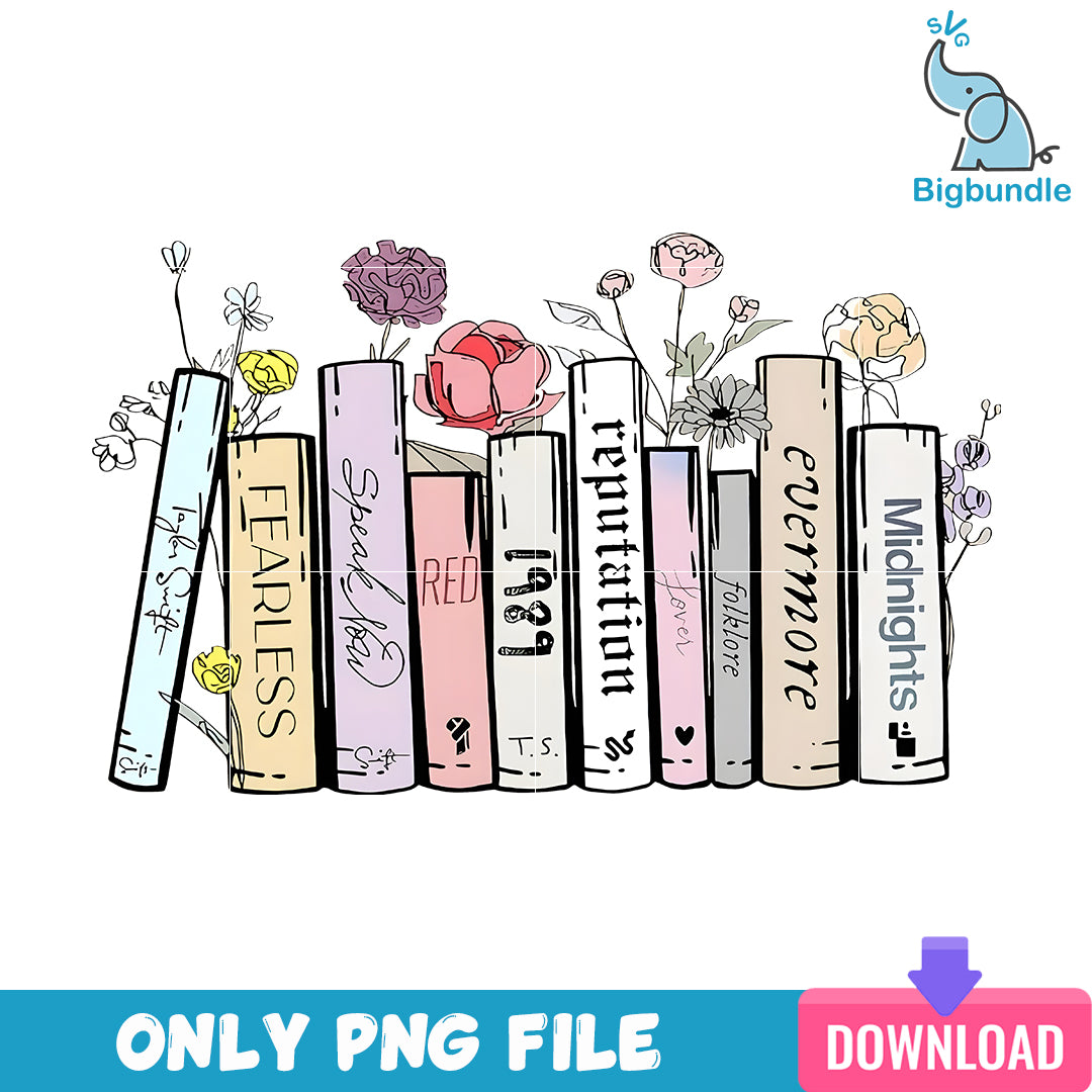  Taylor Swift Album As Books Png, Taylor Swift Png, SG08072395