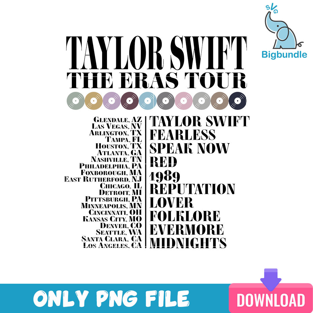 Taylor Swift The Eras Tour Png, Taylor Swift Png, SG080723115