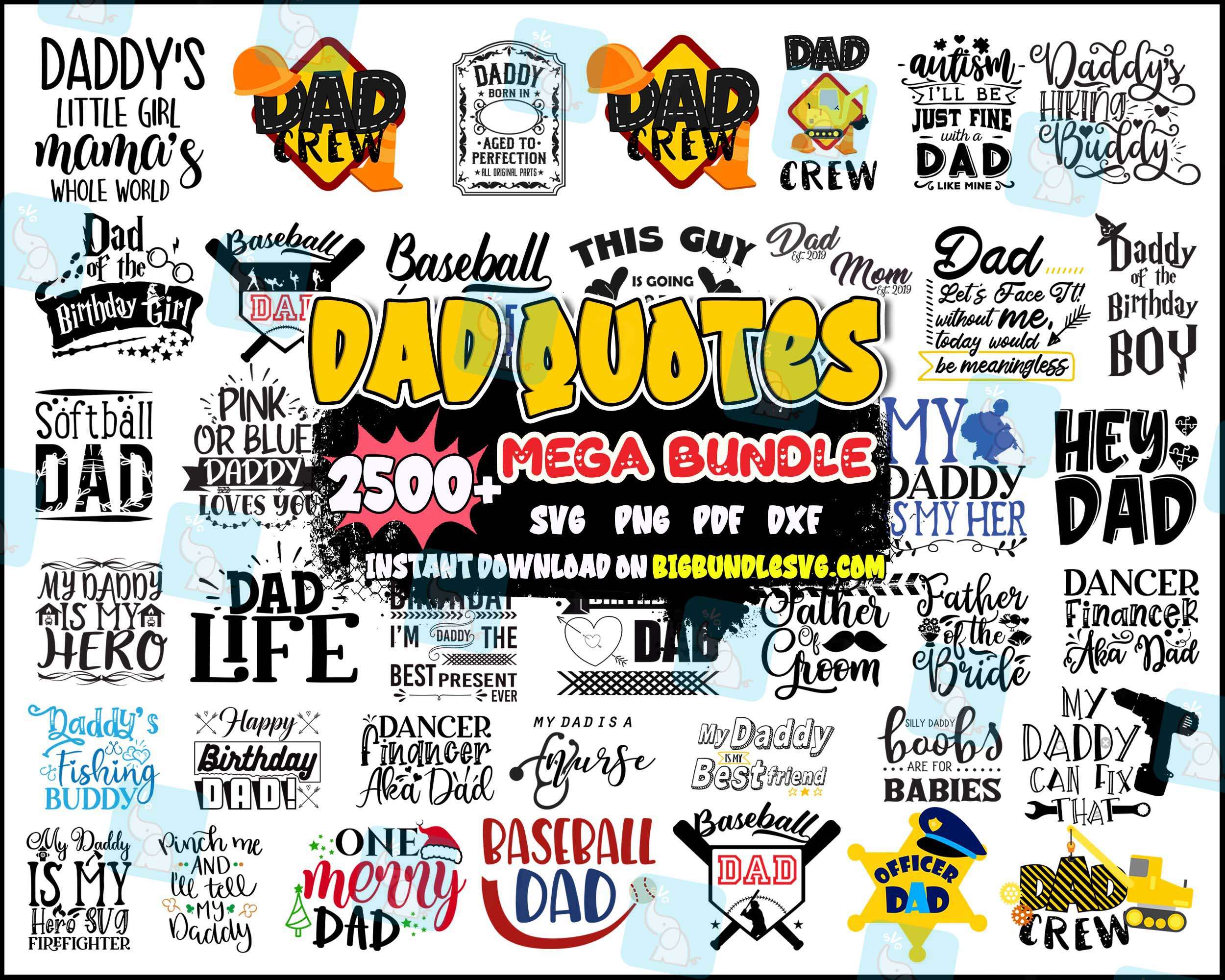 Dad SVG Bundle - Digital download