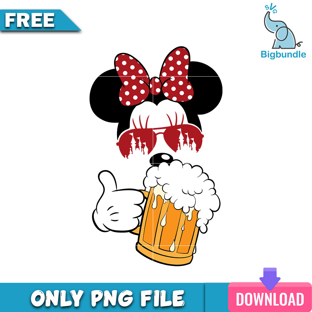 Minnie disney beer png