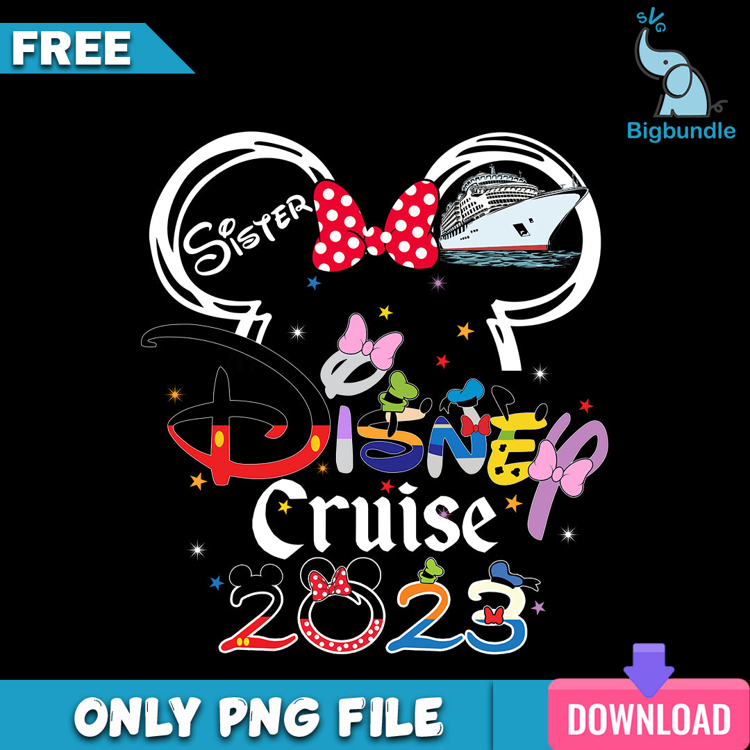 Sister disney cruise 2023 png