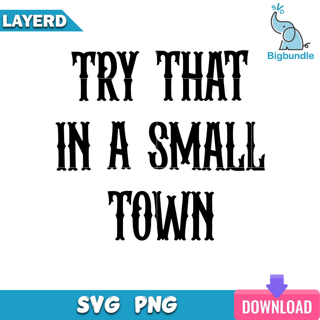 Try That In A Small Town Svg, Jason Aldean Svg, SG26072330