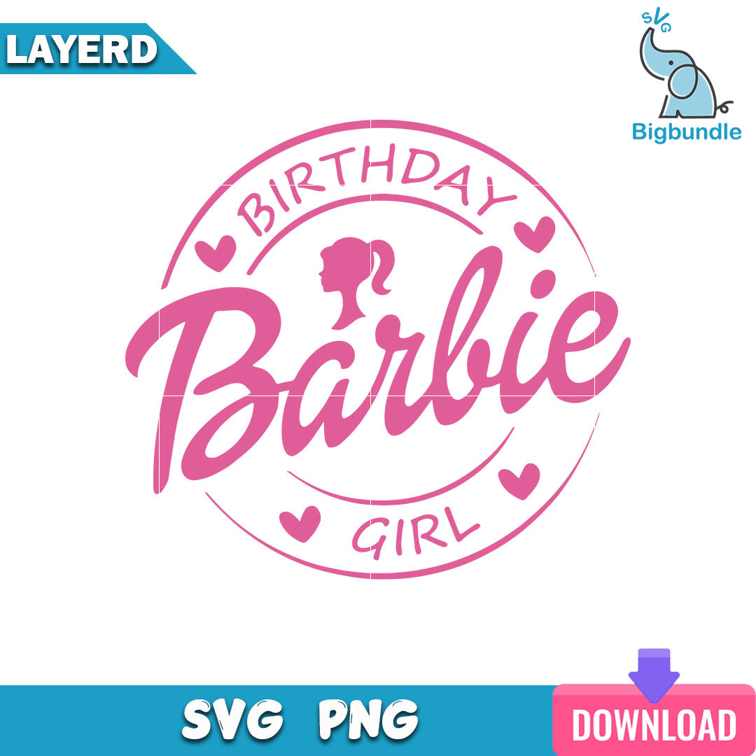 Birthday Barbie Svg, Barbie Girl Svg, Barbie Svg, SG26072365