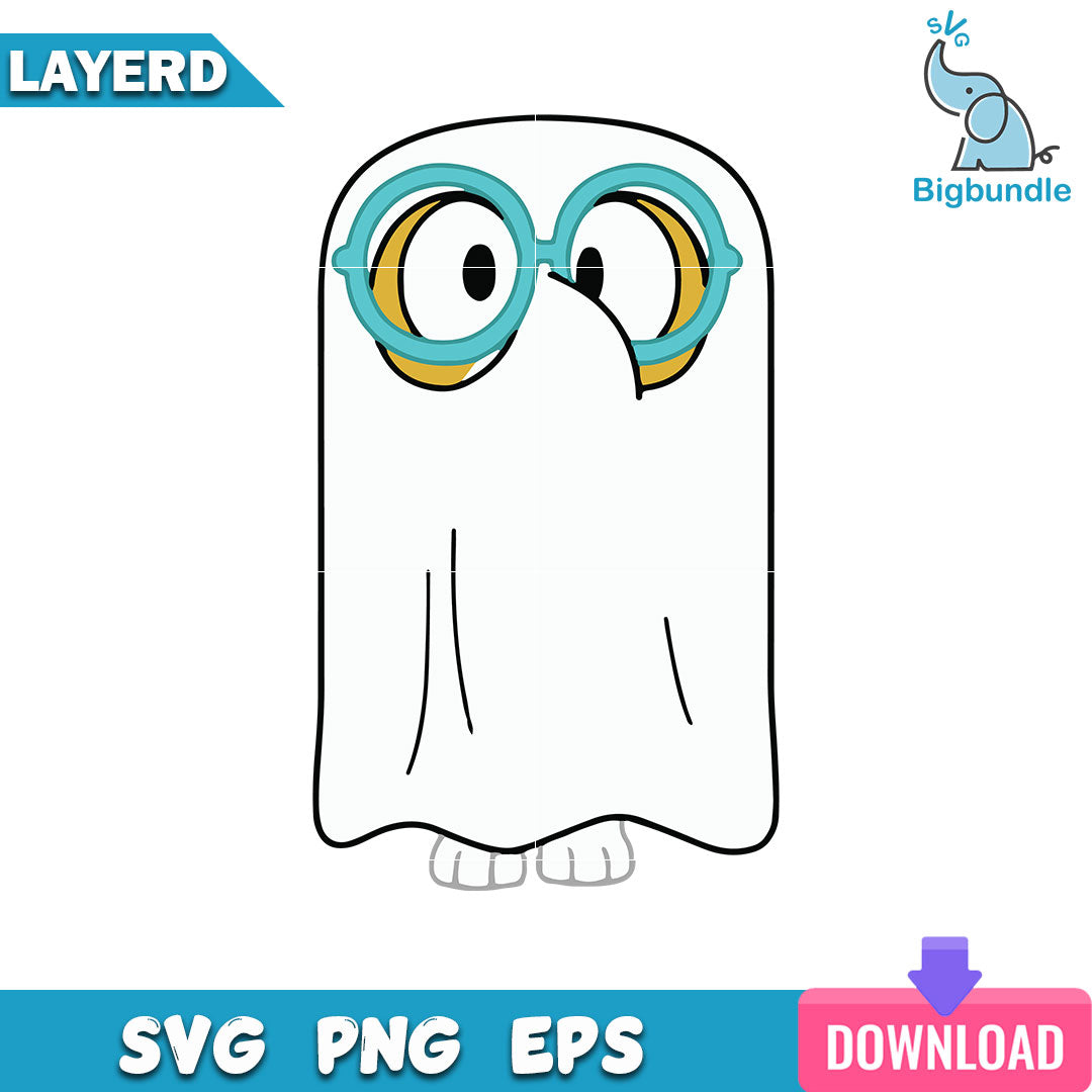 Honey Ghost Svg, Bluey Halloween Svg, Instant Download, SG31072329