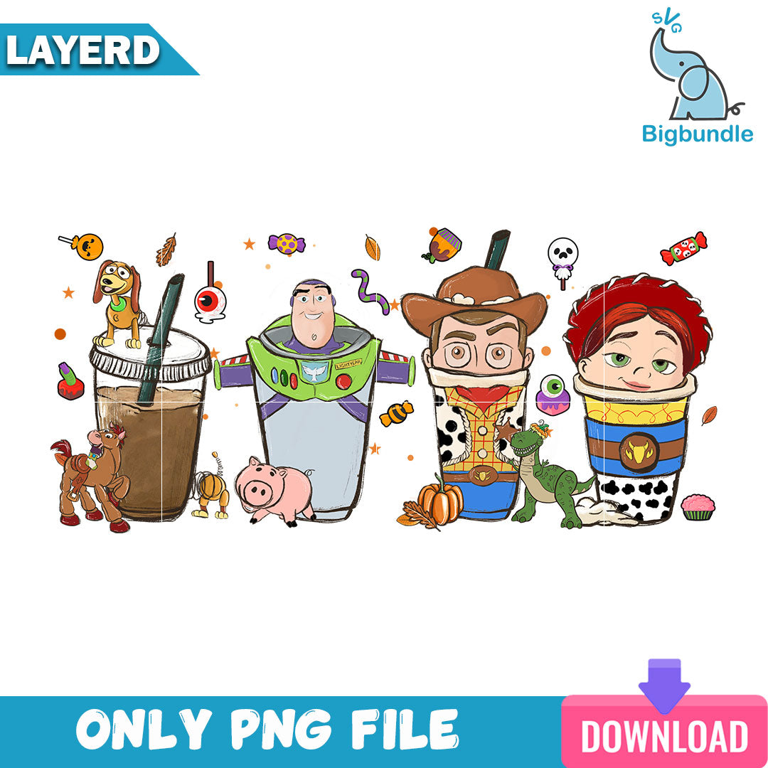 Toy Story Coffee Halloween Png, Halloween Png, SG26072315