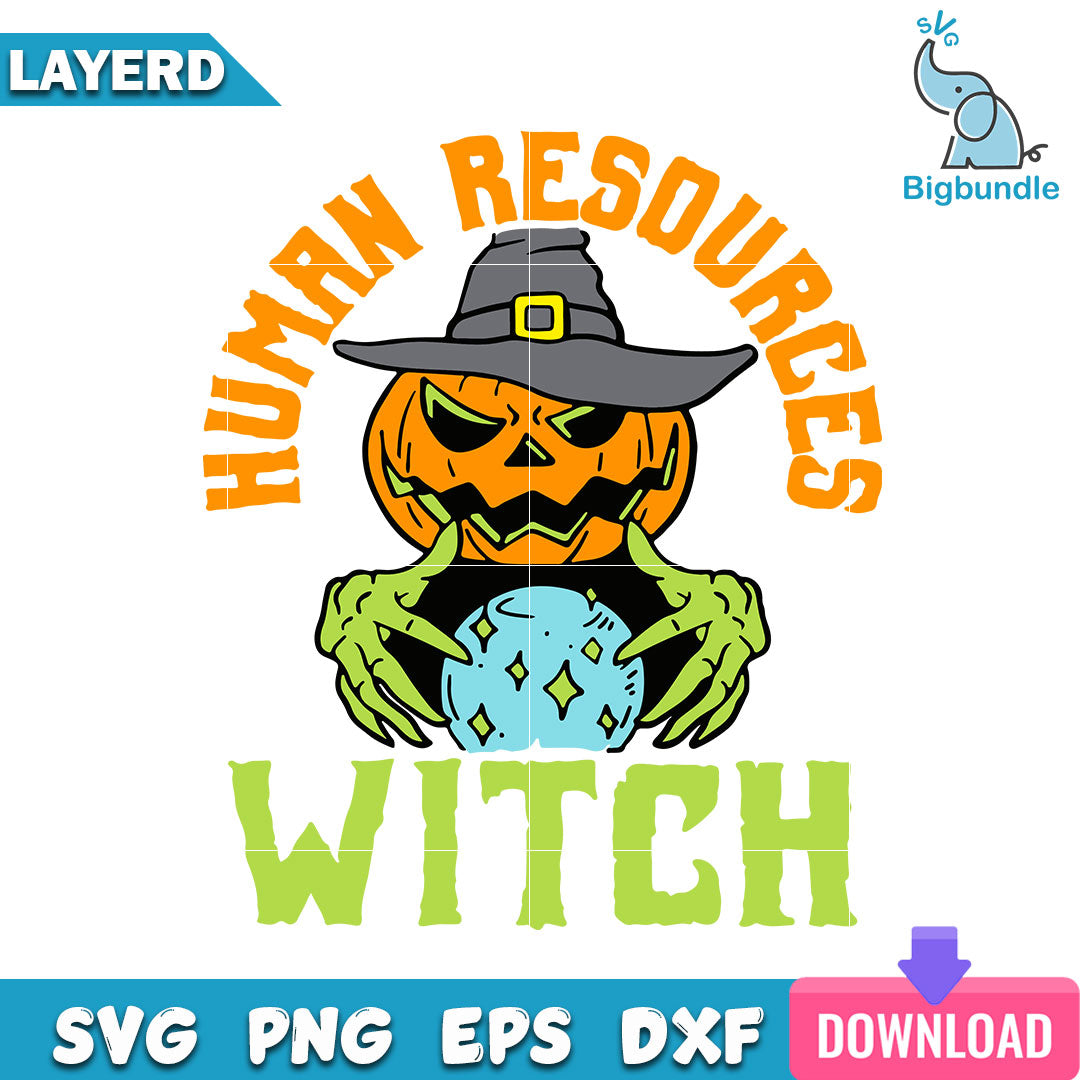 Human Resources Witch Halloween Svg, Halloween Svg, SG14072305