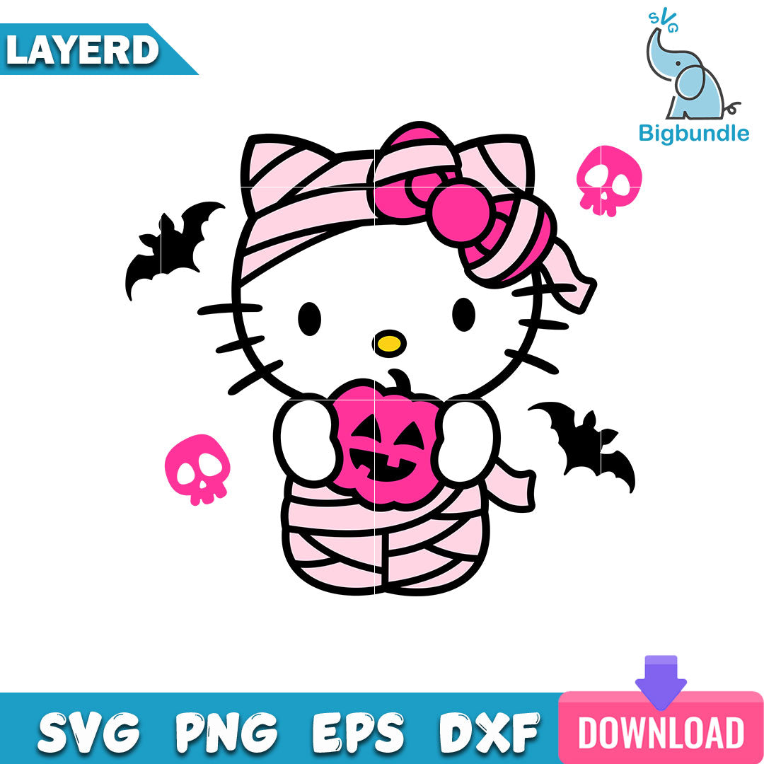Mummy Hello Kitty SVG
