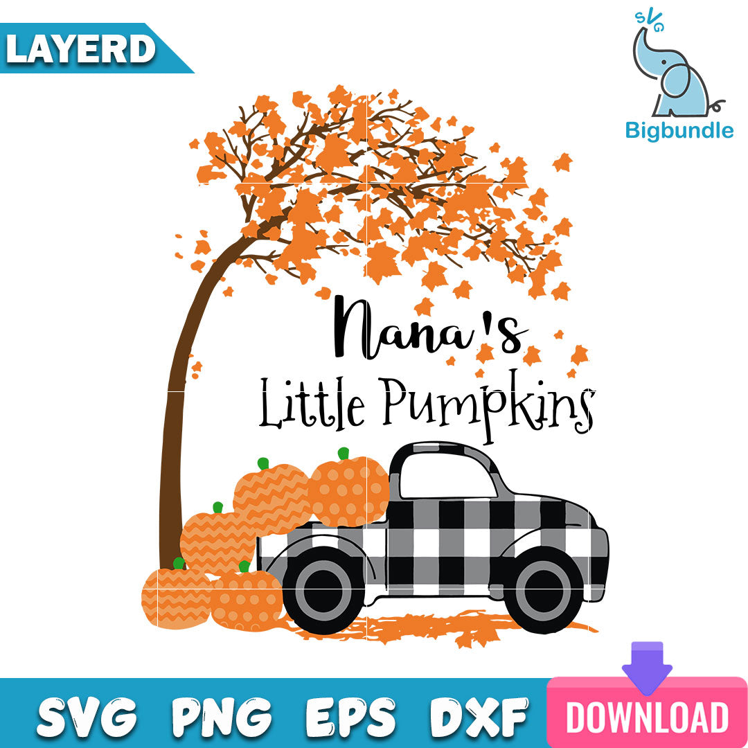 Nana's Little Pumpkins Svg, Halloween Svg, SG14072330