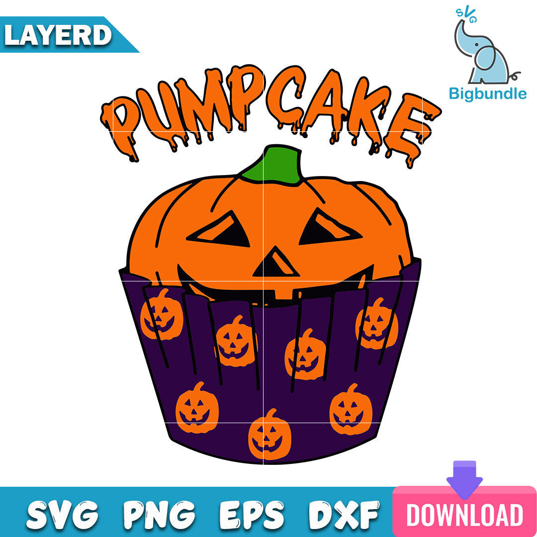 Pumpcake Classic Cute Pumpkin Svg, Halloween Svg, SG14072364