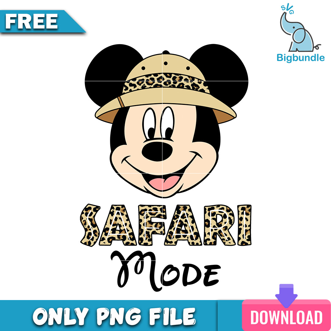 Mickey safari mode png