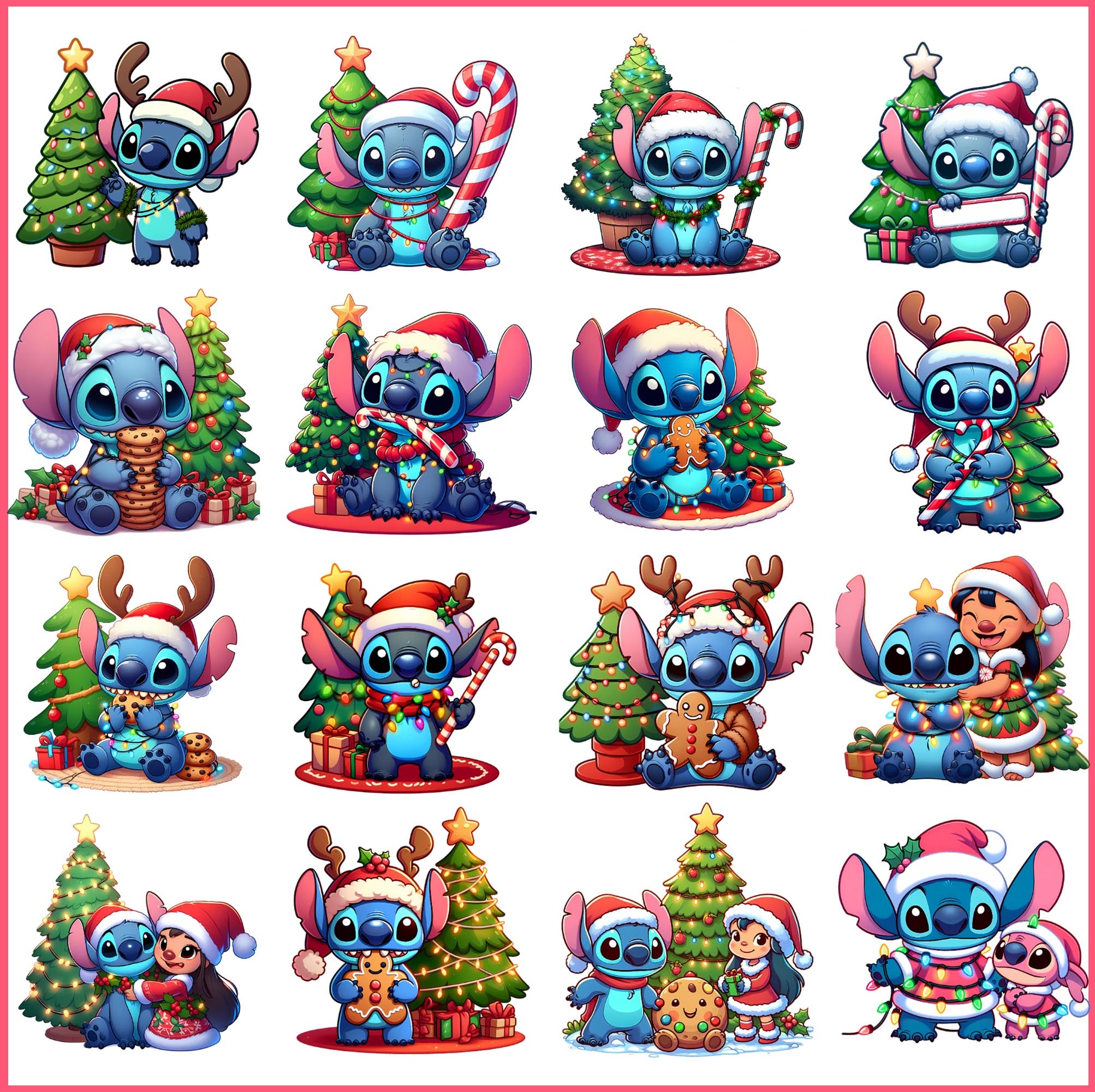 Lilo and Stitch Christmas png bundle