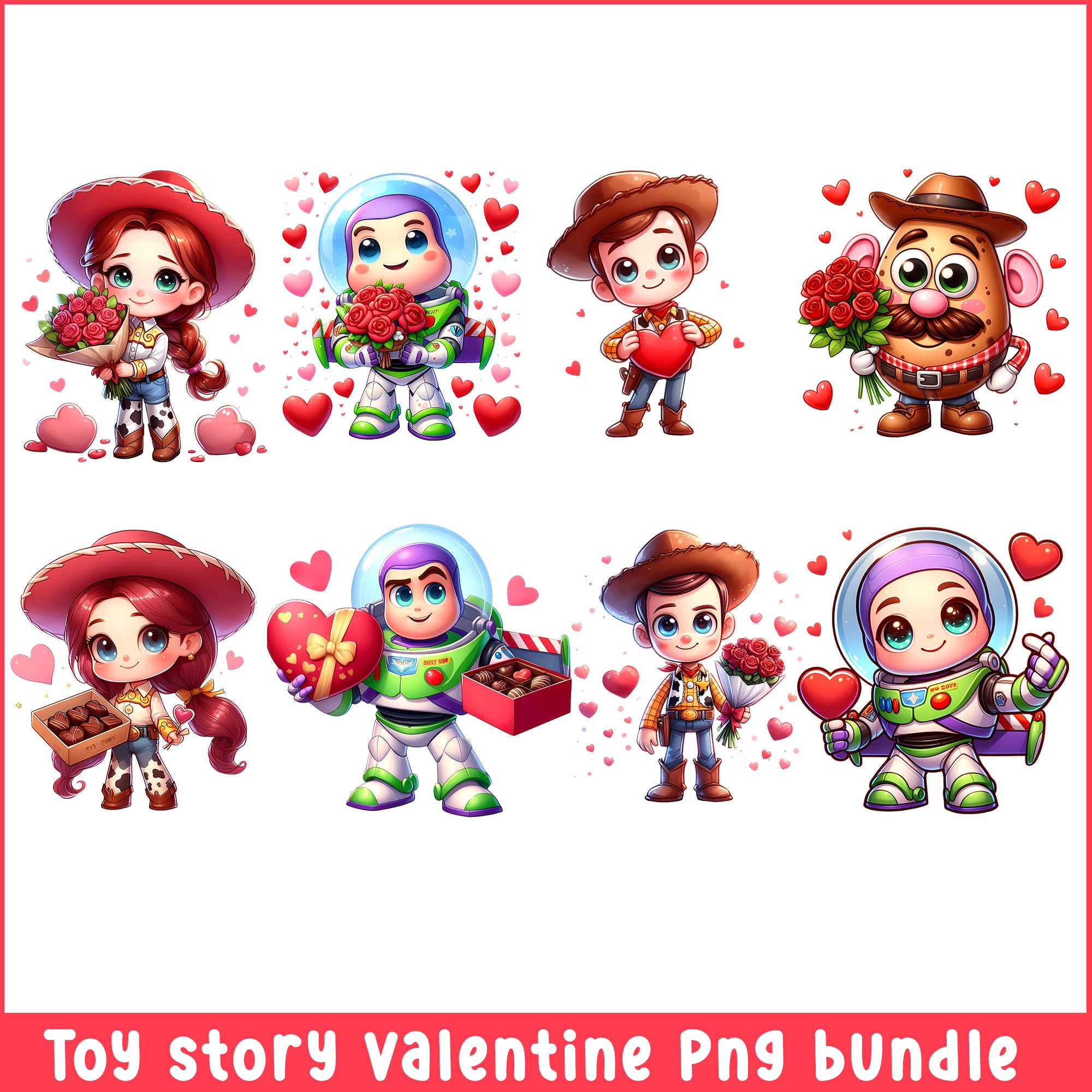 Toy story valentine png bundle
