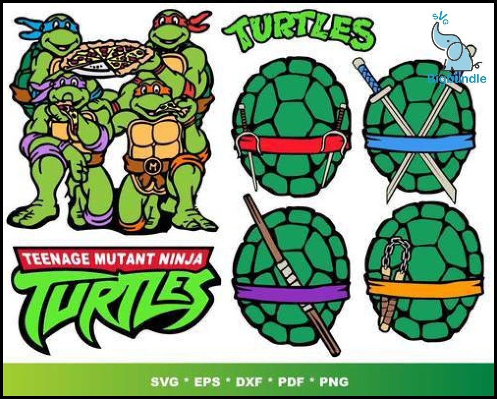 1000+ Ninja Turtles Svg Bundle 2.0 Svg